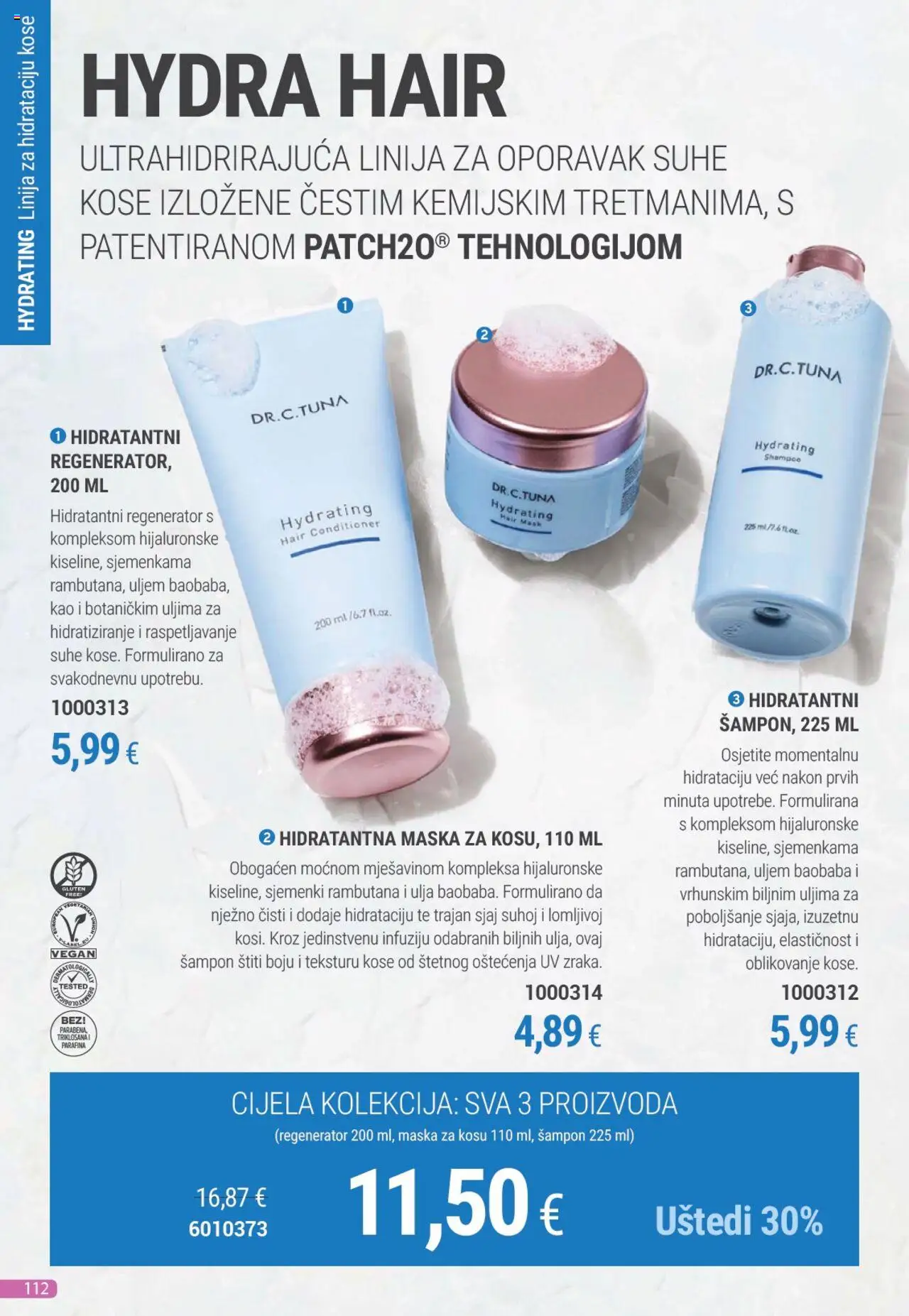 Farmasi katalog | vrijedi od 01.08.2025 | Stranica: 112 | Proizvodi: Šampon, Regenerator, Maska za kosu, Maska
