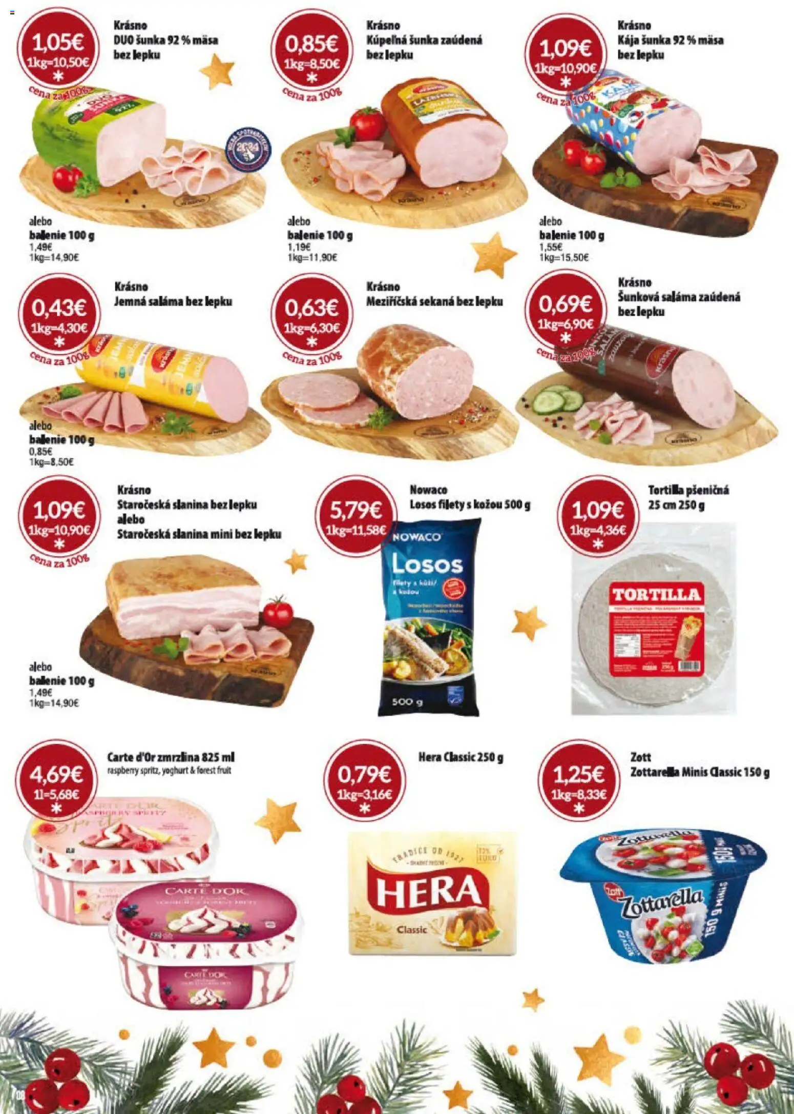 Nové KARMEN CBA akcie – leták je platný od 01.12.2025 | Strana: 33 | Produkty: Kúpelňa, Šunka, Losos