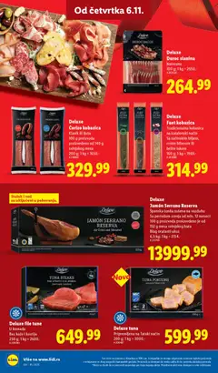 Deluxe Ćorizo kobasica, Klasik ili ljuta 100 g proizvoda proizvedeno od 140 g svinjskog mesa - pregled Lidl kataloga - važi od 06.11.2025 | Strana: 34