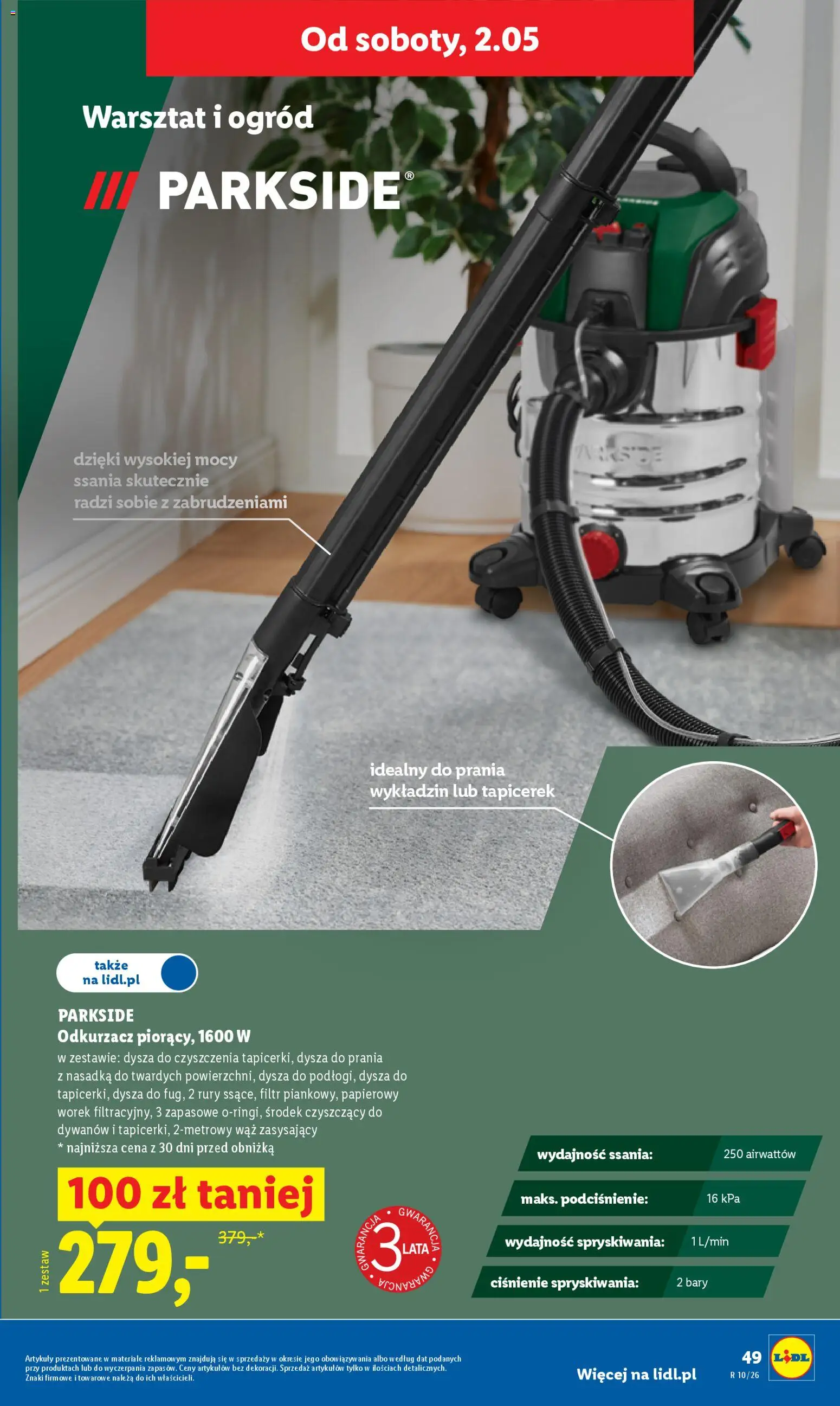 Lidl Polsko leták od 29.04.2026 | Strana: 49 | Produkty: Parkside