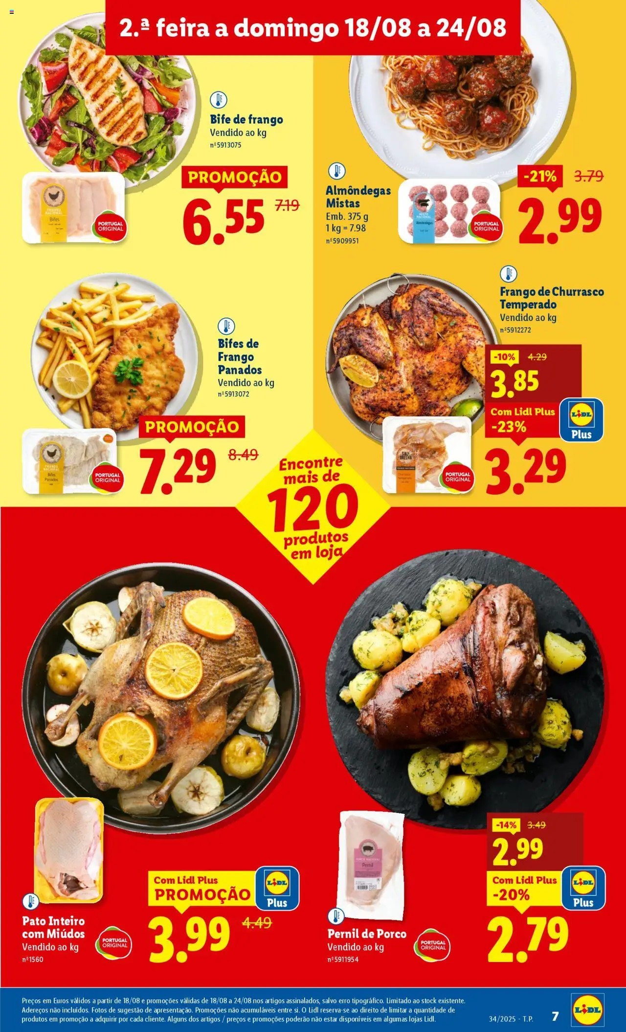 Lidl folheto │ válido de 18.08.2025 | Página: 7 | Produtos: Frango, Pernil