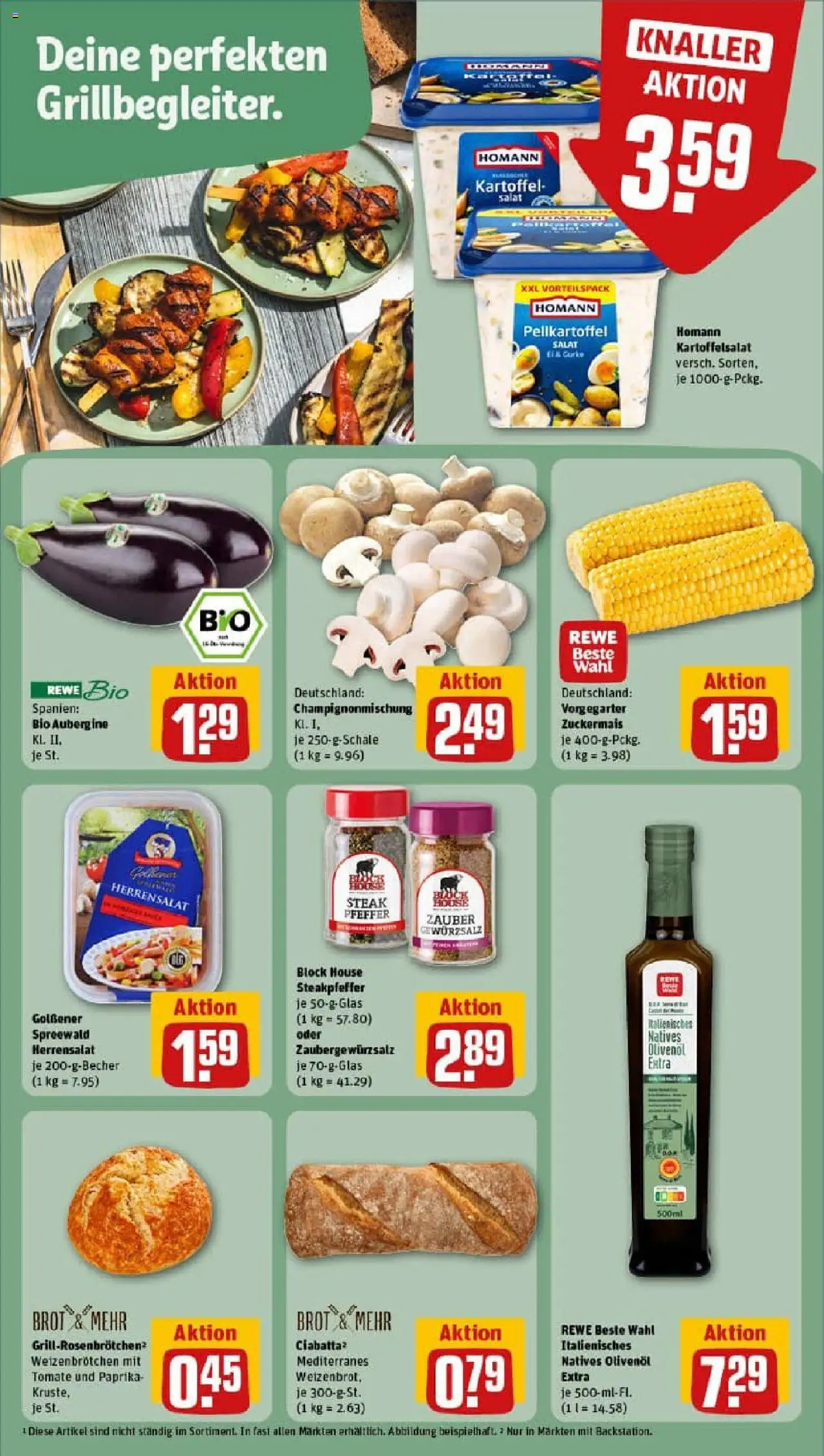 Rewe prospekt Pulsnitz	 - gültig ab dem 24.08.2025 | Seite: 17 | Produkte: Gewürzsalz, Pfeffer, Brot, Steak