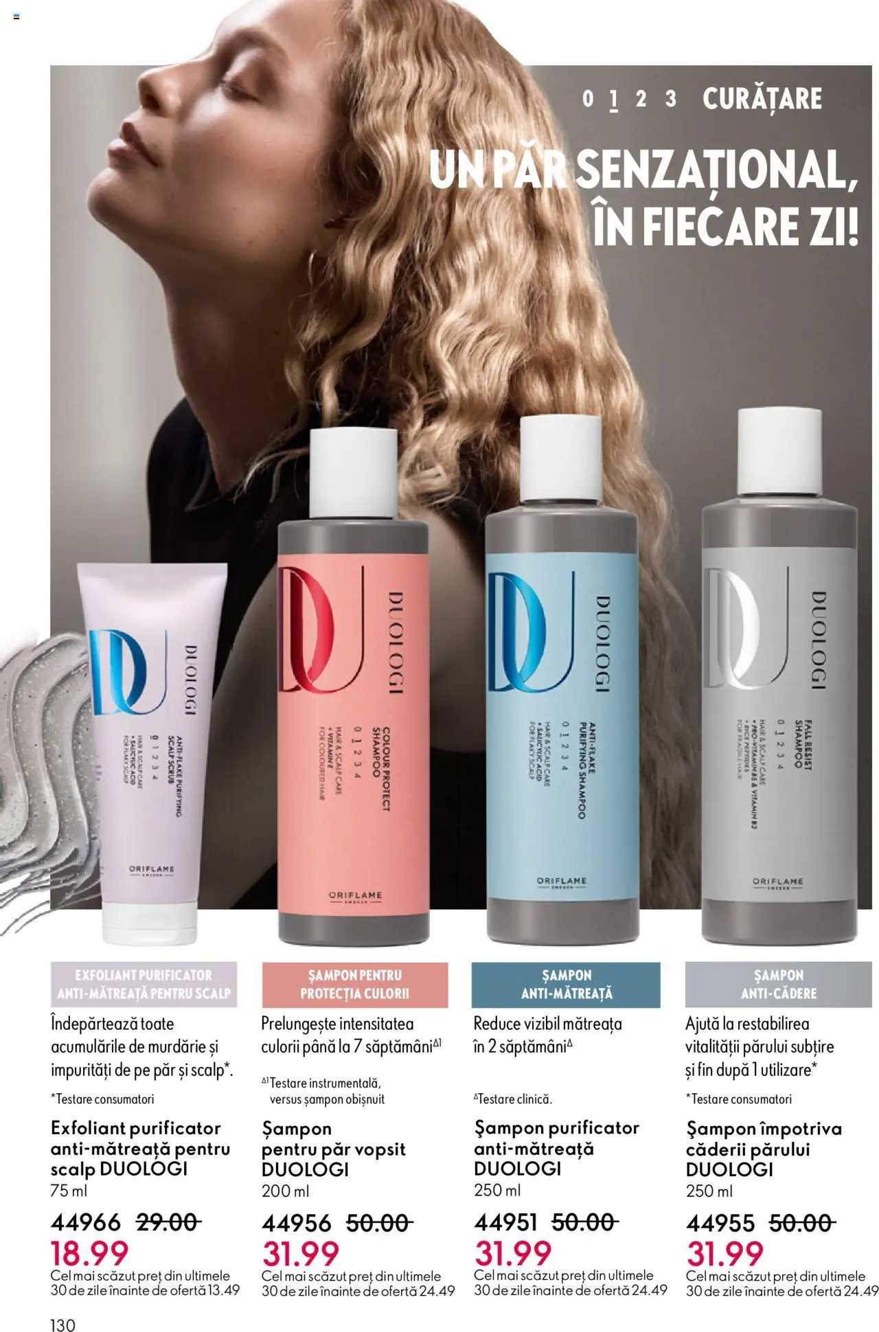 Noul catalog Oriflame – valabil de la 01.10.2025 | Pagină: 130 | Produse: Exfoliant, Scrub, Șampon