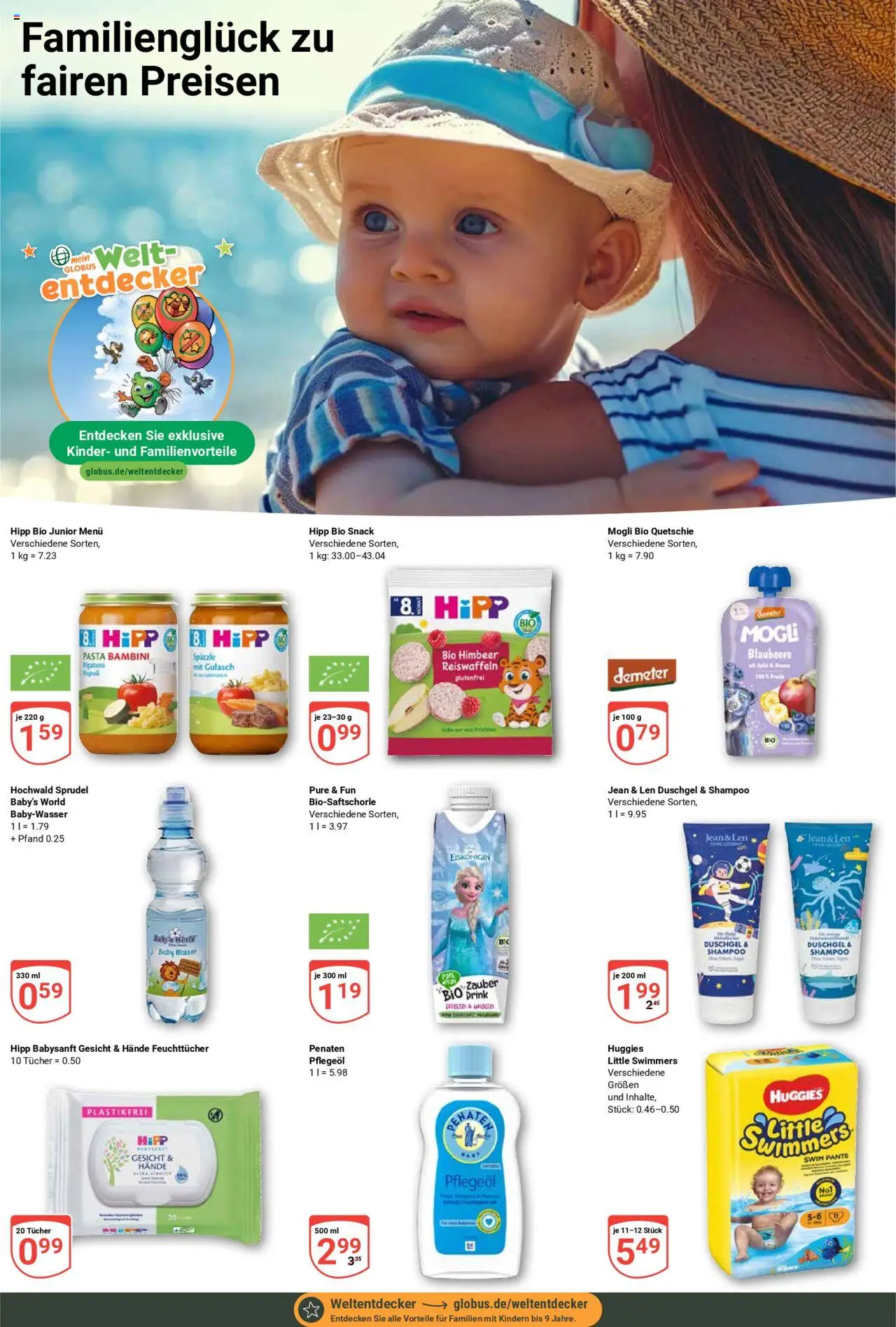 Globus Prospekt 	 - gültig ab dem 28.07.2025 | Seite: 15 | Produkte: Shampoo, Wasser, Gulasch, Pasta