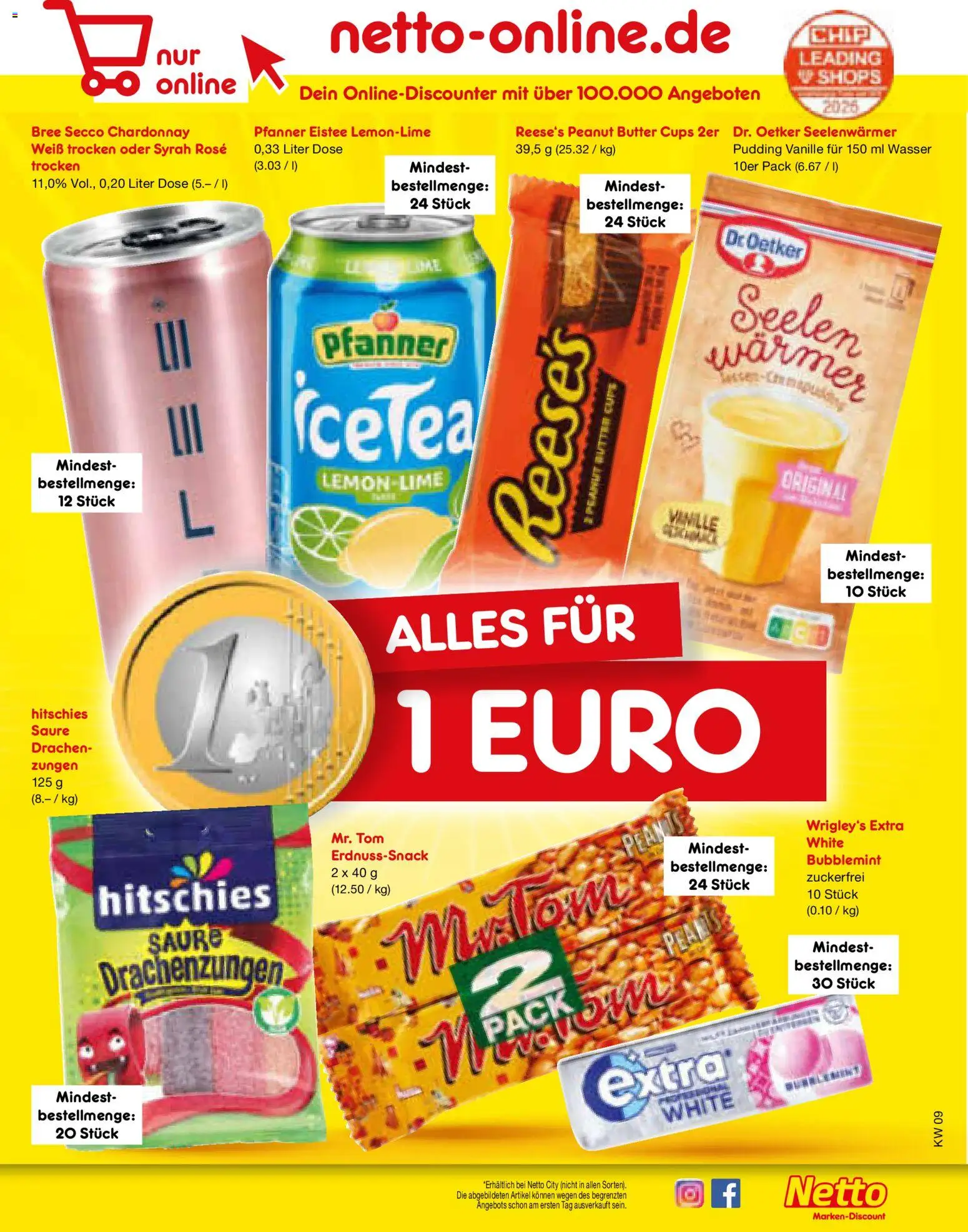 Netto Marken-Discount Prospekt 	 – gültig ab 23.02.2026 | Seite: 19 | Produkte: Bree, Pfanner eistee, Pudding, Wasser