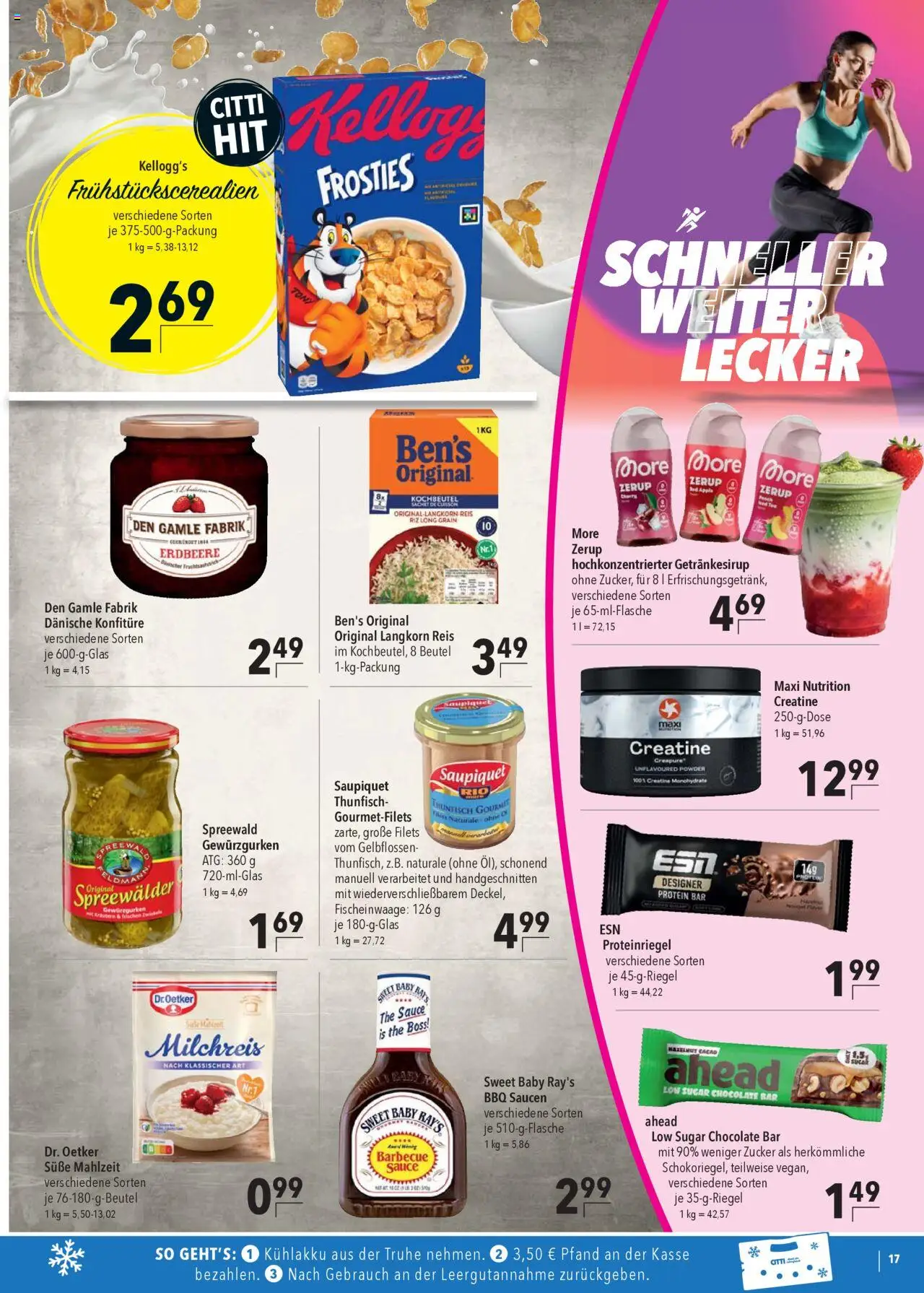 CITTI Markt Prospekt 	 - gültig ab dem 30.07.2025 | Seite: 17 | Produkte: Truhe, Thunfisch, Kellogg's, Apple