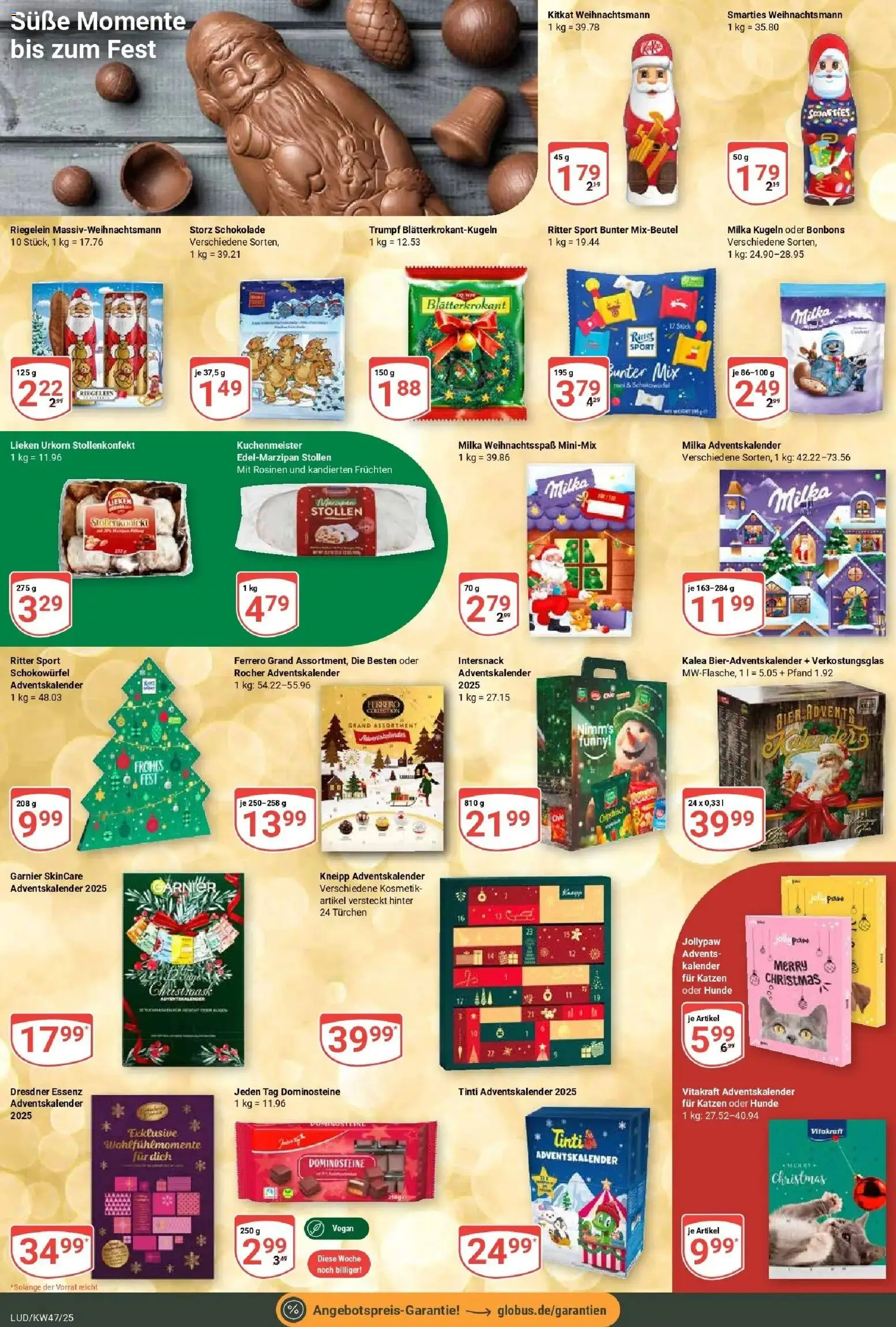 Globus prospekt Ludwigshafen-Oggersheim	 (ab 17.11.2025) » Angebote online | Seite: 24 | Produkte: Ritter sport, Smarties, Milka, Rosinen