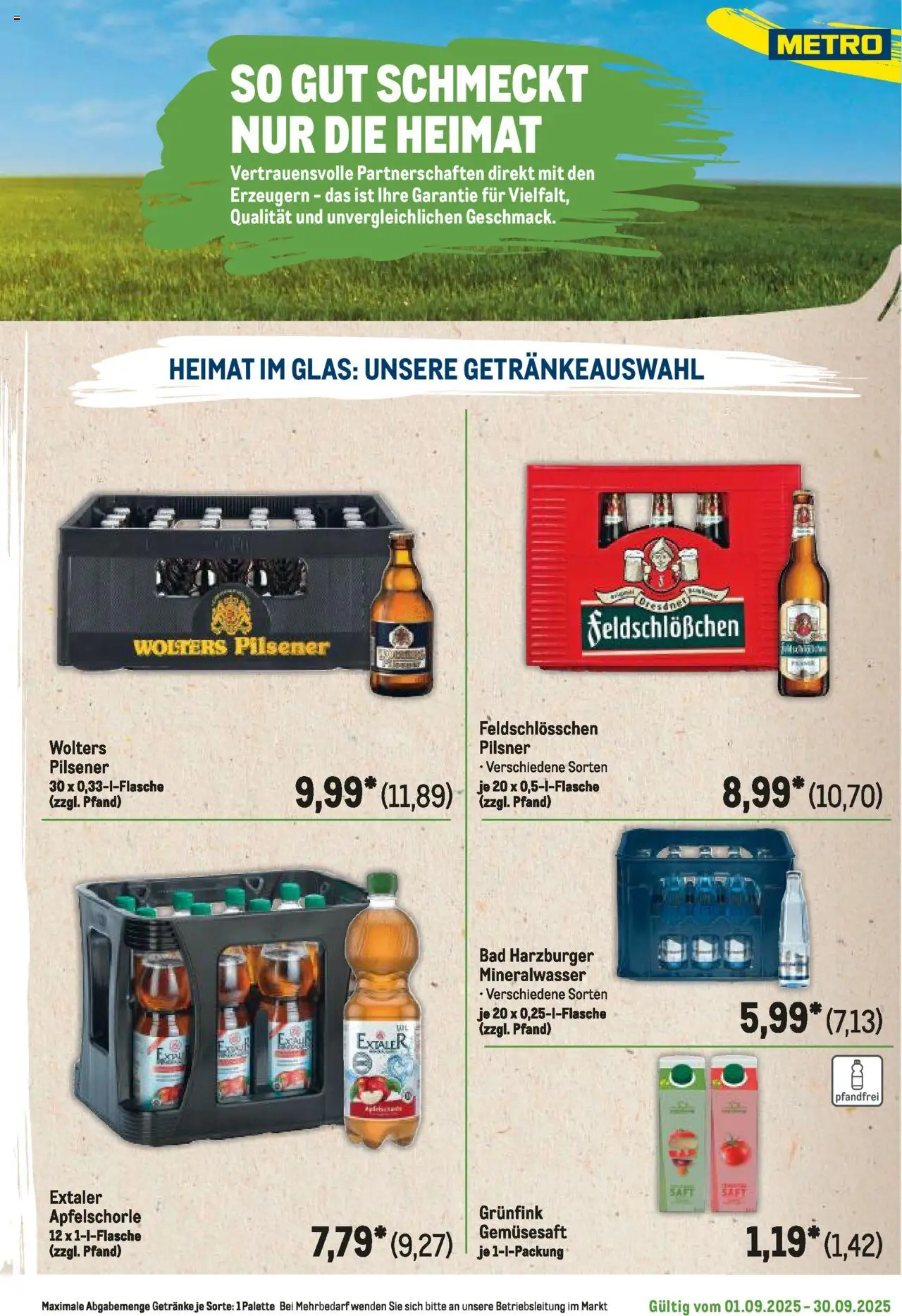 Metro Regionaler Flyer - gültig ab dem 01.09.2025 | Seite: 41 | Produkte: Bad, Mineralwasser, Saft