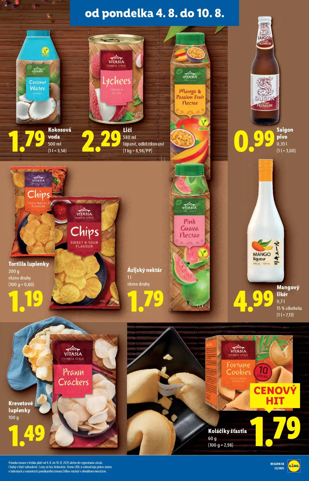 Lidl leták │ platný od 04.08.2025 | Strana: 29 | Produkty: Pivo, Tortilla, Voda, Mango
