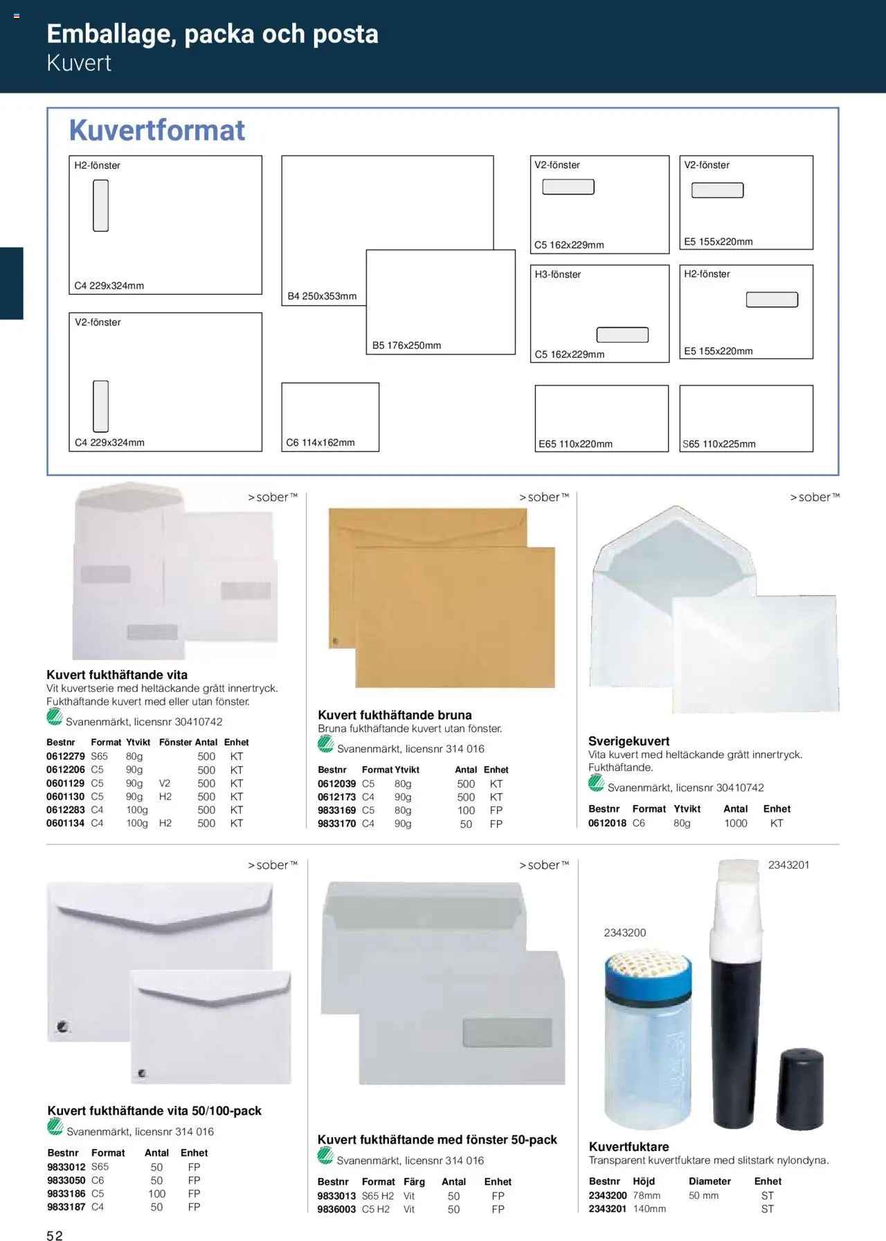 Office Depot reklamblad aktuell från 15.02.2024 | Sida: 54 | Produkter: Kuvert
