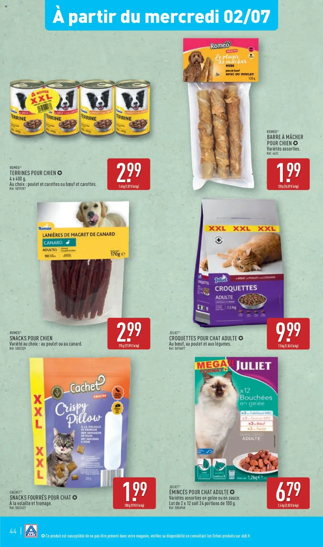  | Page: 47 | Produits: Carottes, Magret de canard, Volaille, Fromage
