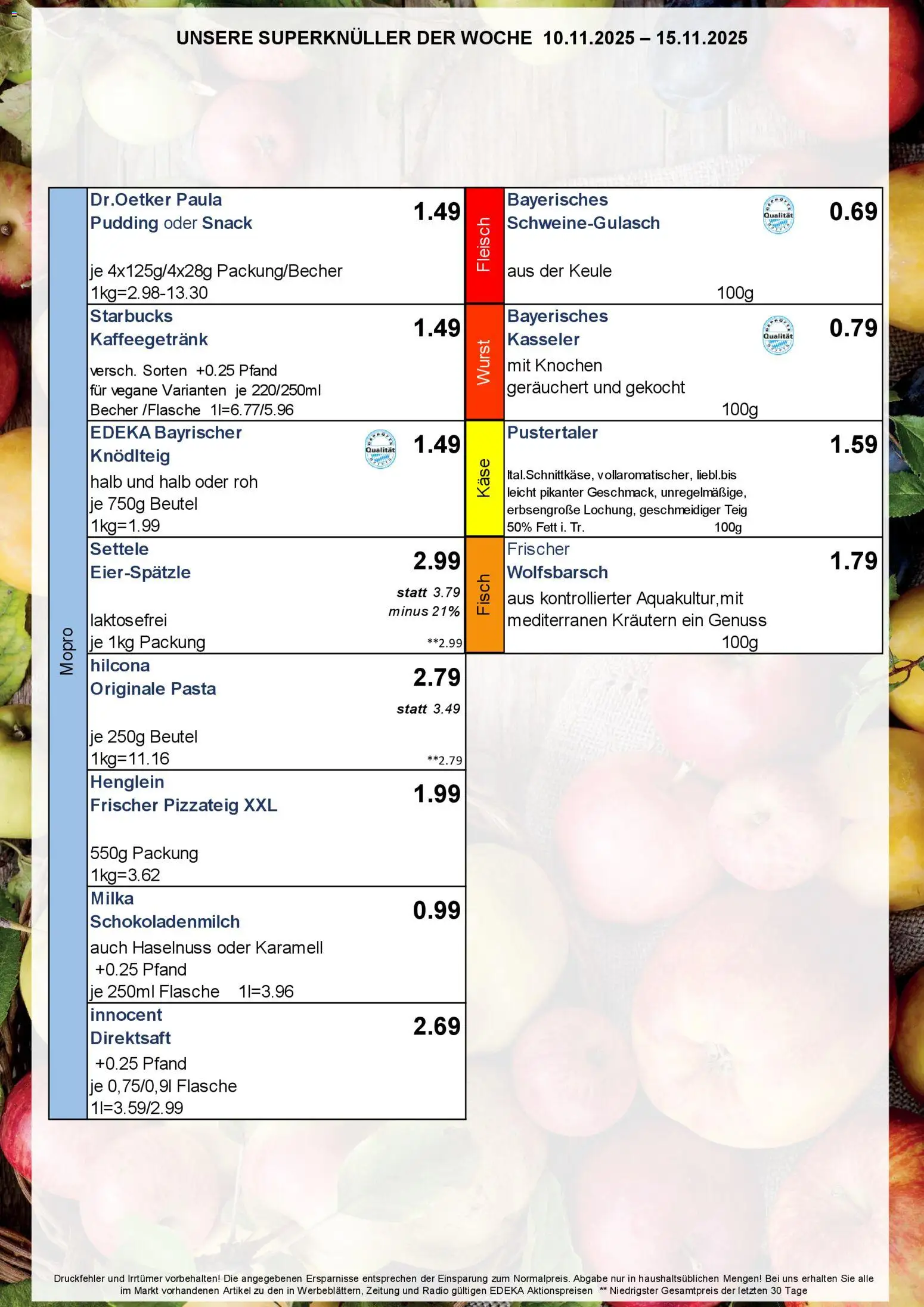 Simmel - Bayern – gültig ab 10.11.2025 | Seite: 7 | Produkte: Fisch, Wurst, Pasta, Radio