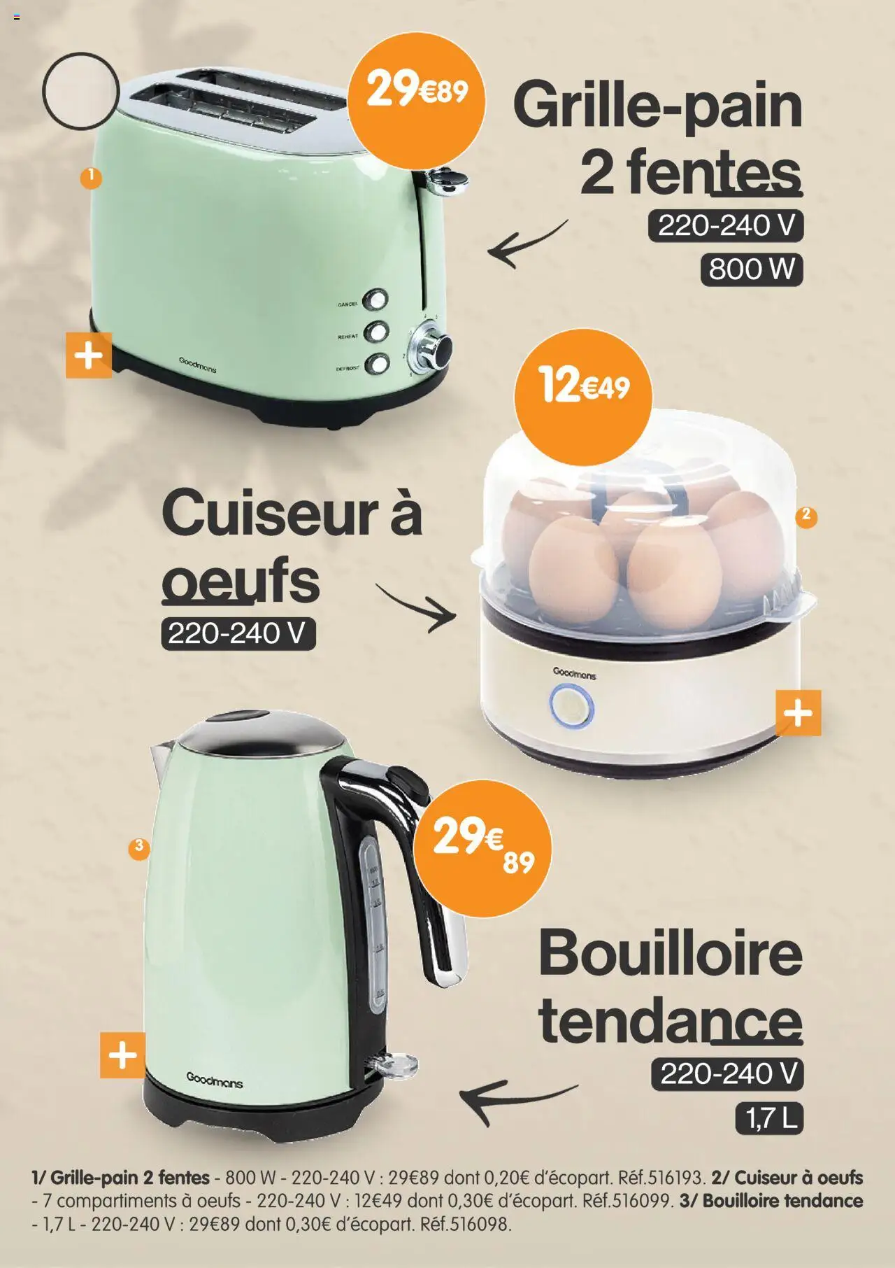  | Page: 17 | Produits: Bouilloire, Cuiseur, Œufs