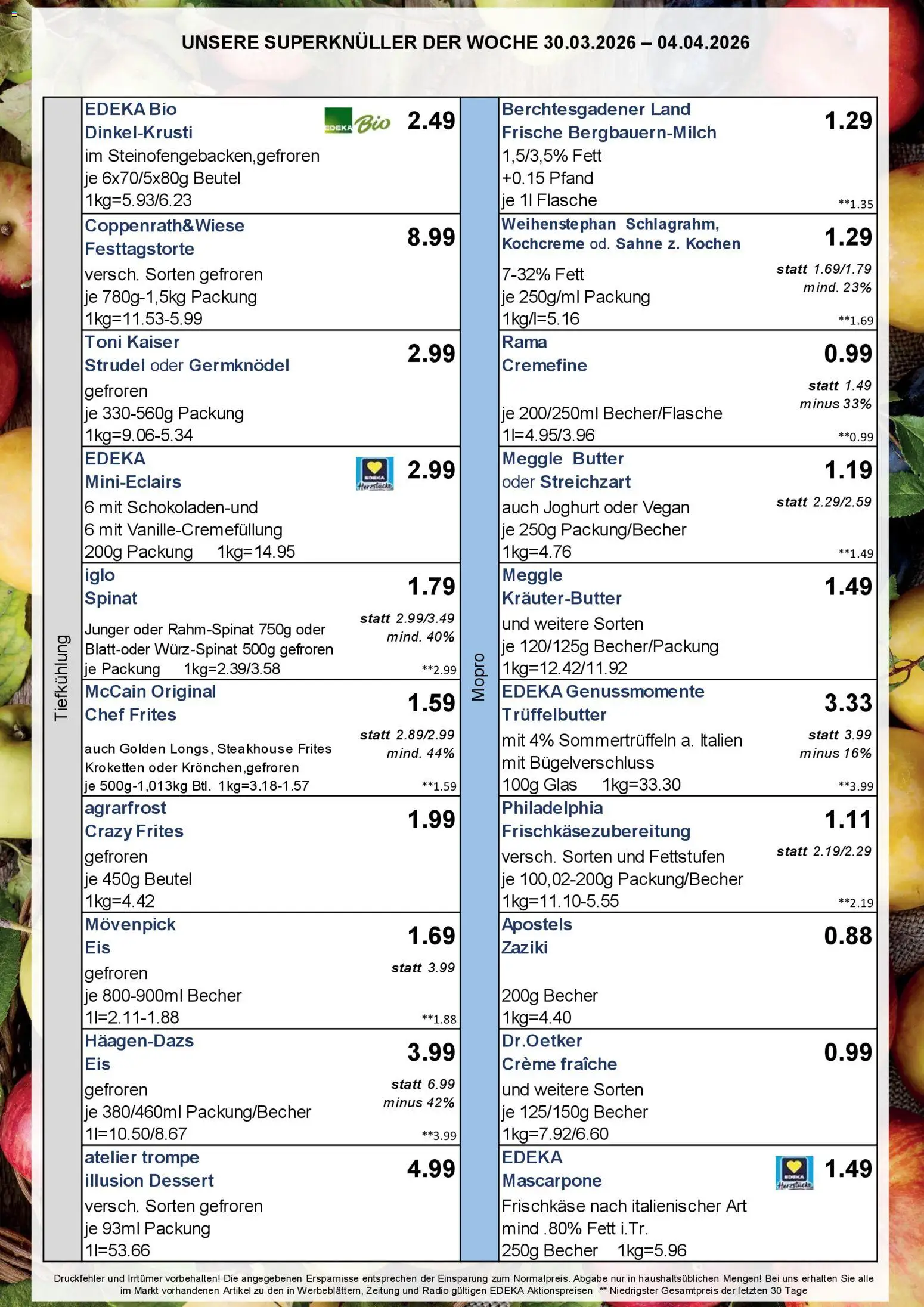 Simmel Bayern – gültig ab 30.03.2026 | Seite: 6 | Produkte: Butter, Philadelphia, Creme, Frischkase