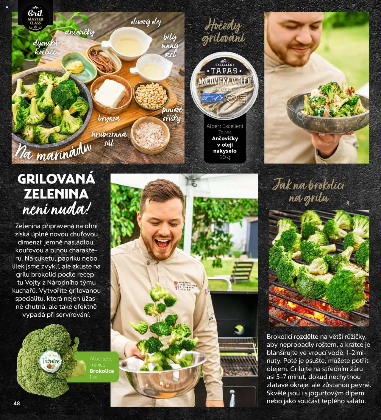 Albert magazín od 01.07.2025 | Strana: 48 | Produkty: Olivový olej, Ančovičky, Zelenina, Brynza