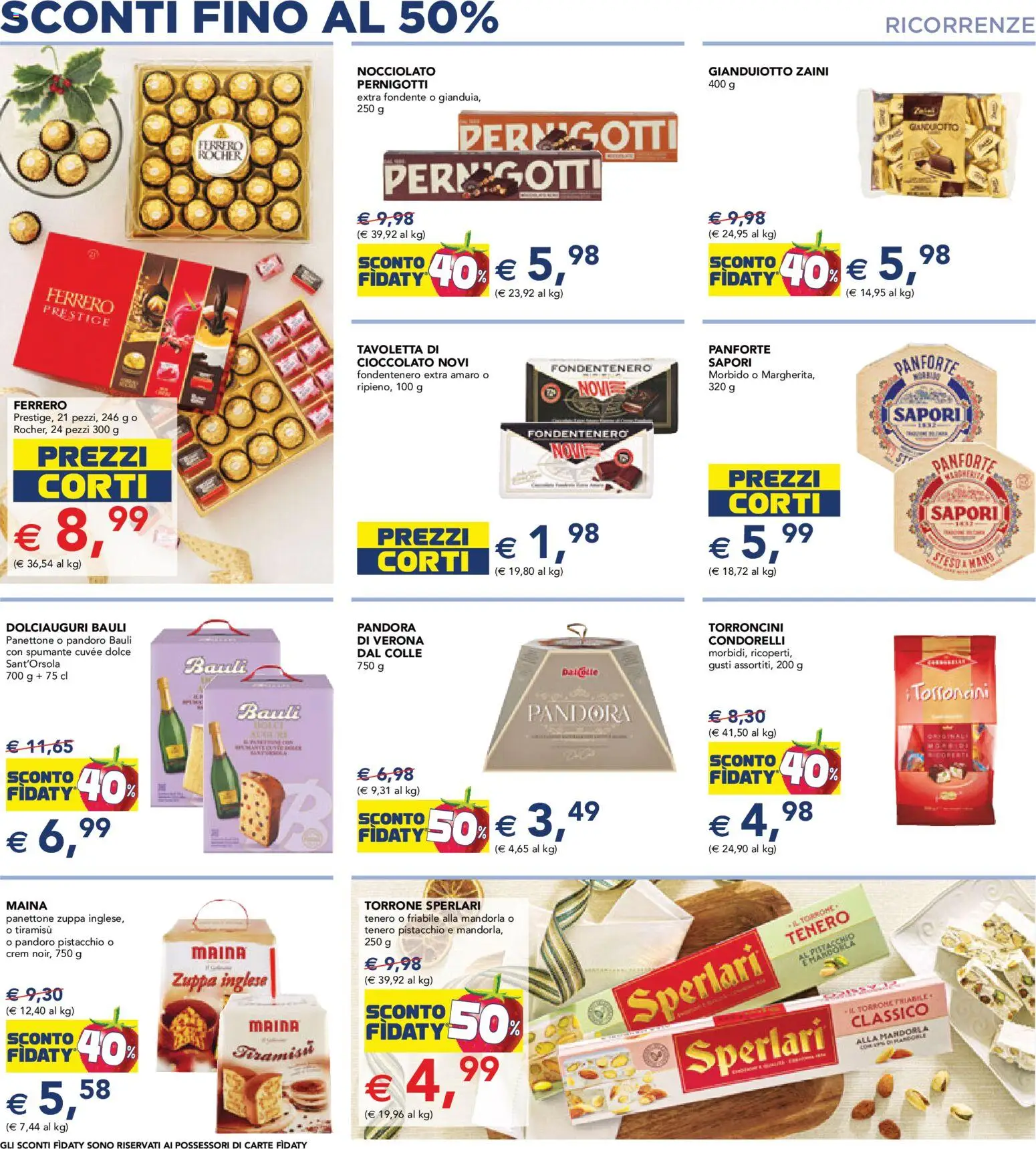 Volantino Esselunga S del 01.12.2025 | Pagina: 10 | Prodotti: Cioccolato, Panettone, Spumante, Torroncini