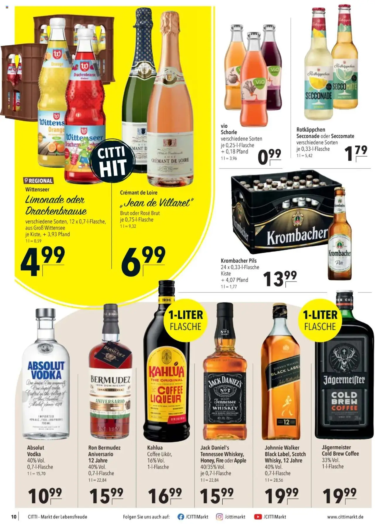CITTI tilbudsavis – gyldig fra 16.09.2025 | Side: 10 | Produkter: Vodka