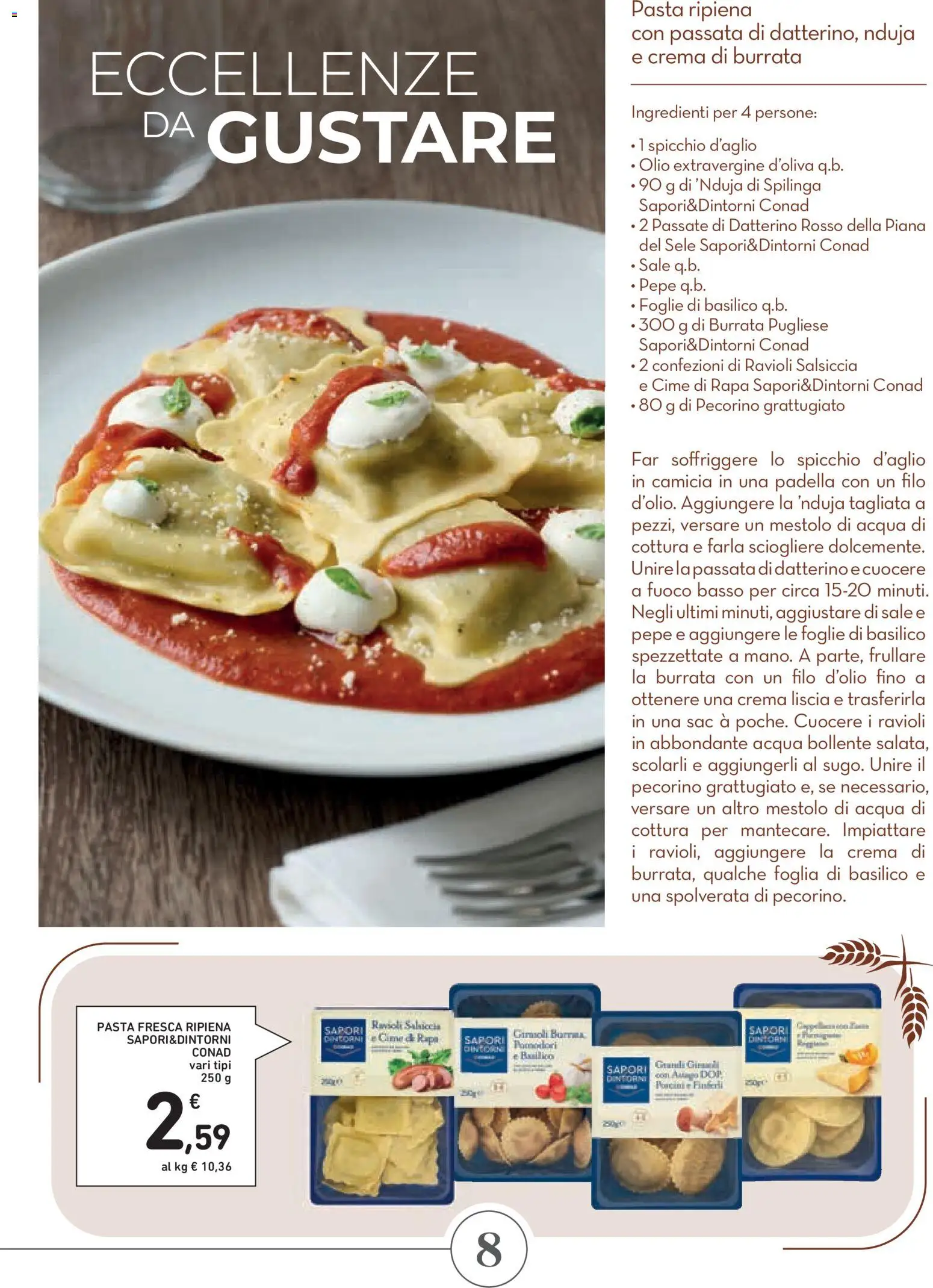 Volantino Conad del 29.01.2026 | Pagina: 8 | Prodotti: Acqua, Pepe, Padella, Pecorino