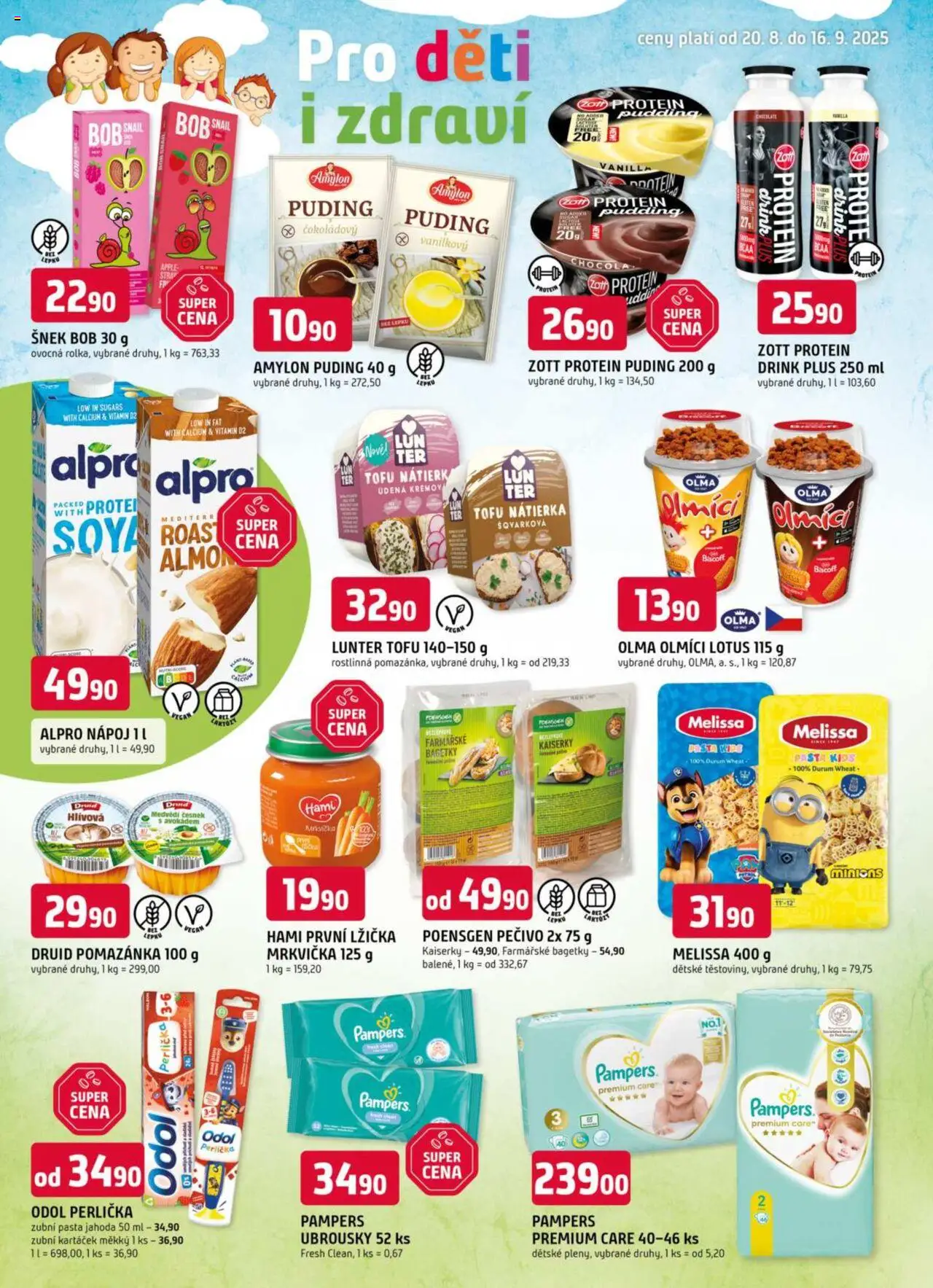 Trefa leták od 20.08.2025 | Strana: 8 | Produkty: Tofu, Pampers, Pečivo, Lžička