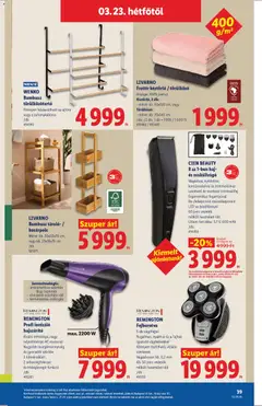 Lidl akciós újság - amely érvényes a következő dátumtól: 19.03.2026 | Oldal: 39