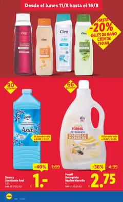 Lidl folleto │ válido desde el 11.08.2025 | Página: 12 | Productos: Ψηφιακή κάμερα, Gel de baño, Detergente líquido, Suavizante