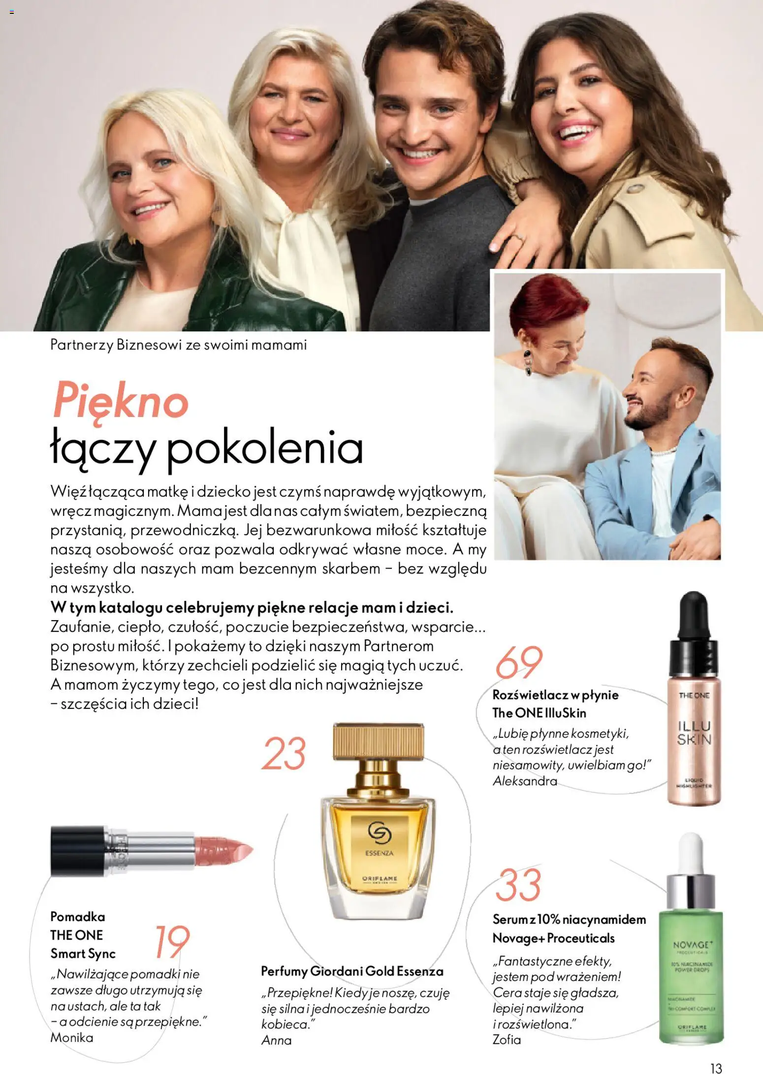 Oriflame Katalog 7 2026 od 06.05.2026 | Strona: 13 | Produkty: Pomadka, Perfumy, Rozświetlacz