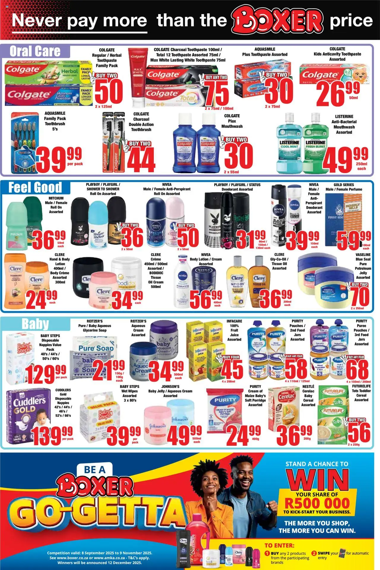 New Boxer catalogue – valid from 18.09.2025 | Page: 10 | Products: Juice, Cream, Mouthwash, Toothbrush
