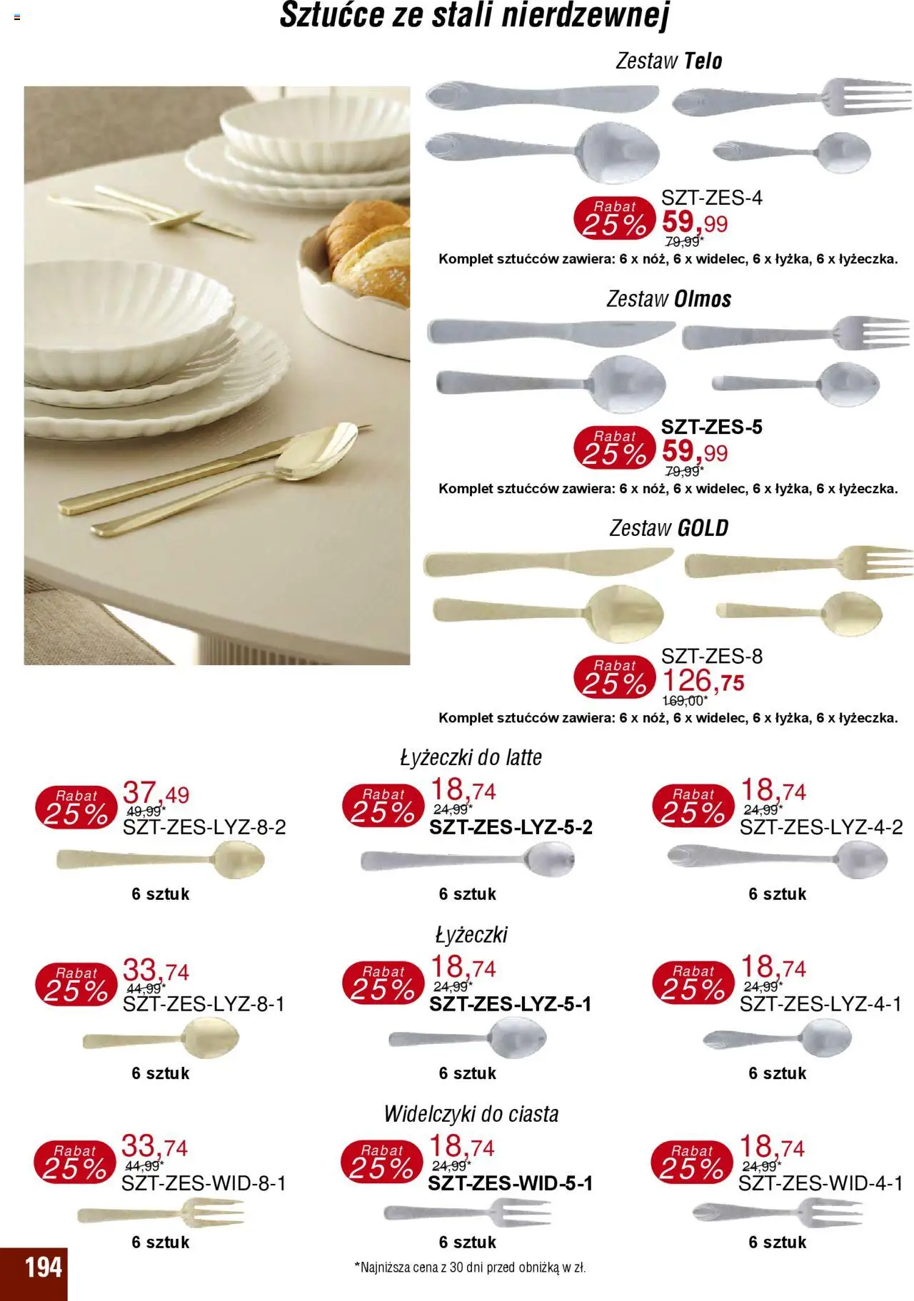 Bodzio Katalog od 01.07.2025 | Strona: 194 | Produkty: Sztućce