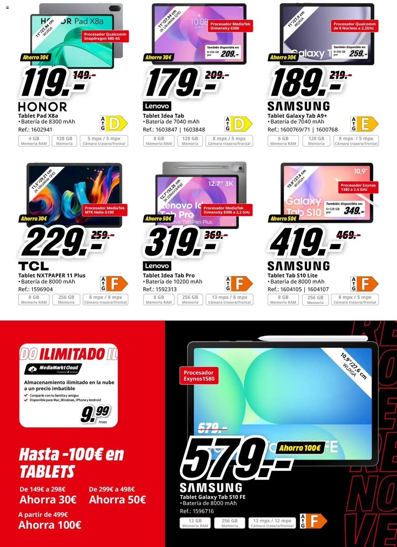 Media Markt folleto │ válido desde el 16.10.2025 | Página: 32 | Productos: Tablet, Iphone, Cámara, Batería