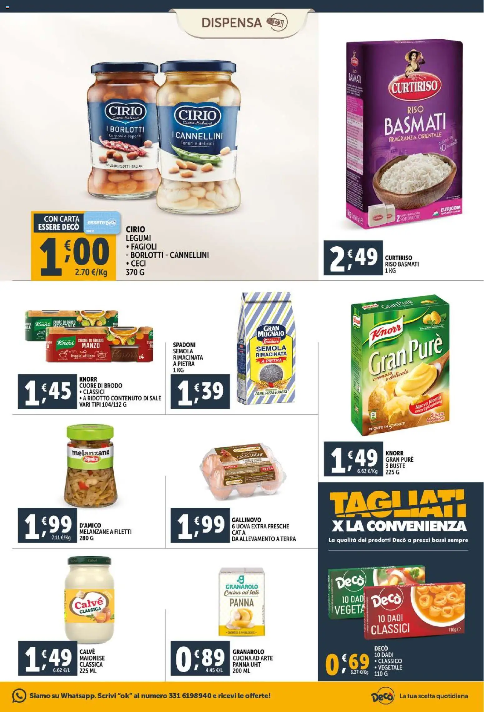 Volantino Decò del 20.01.2026 | Pagina: 15 | Prodotti: Riso Basmati, Manzo, Ceci, Terra