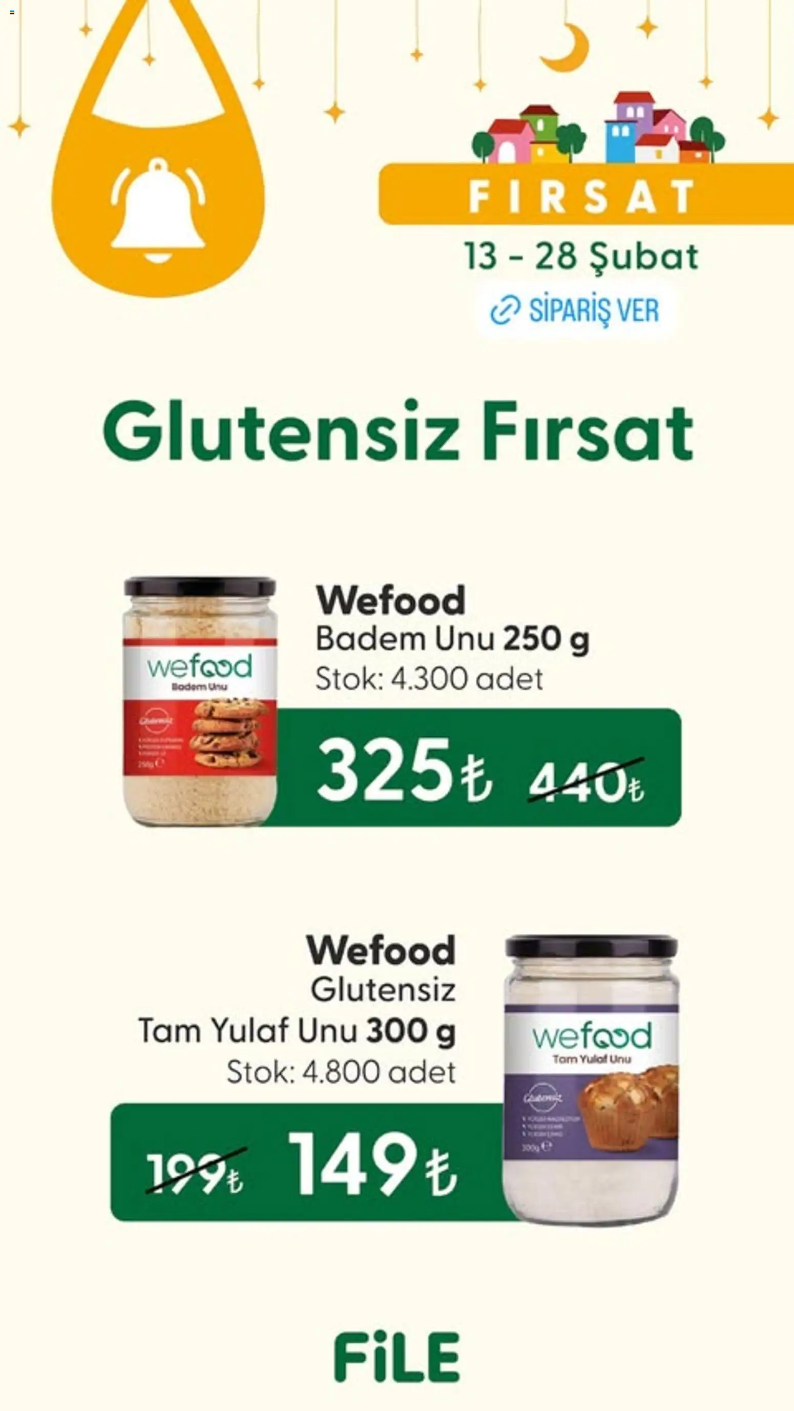 File Market İndirim - 13.02.2026 tarihinden itibaren geçerlidir | Sayfa: 2 | Ürünler: Badem, Yulaf