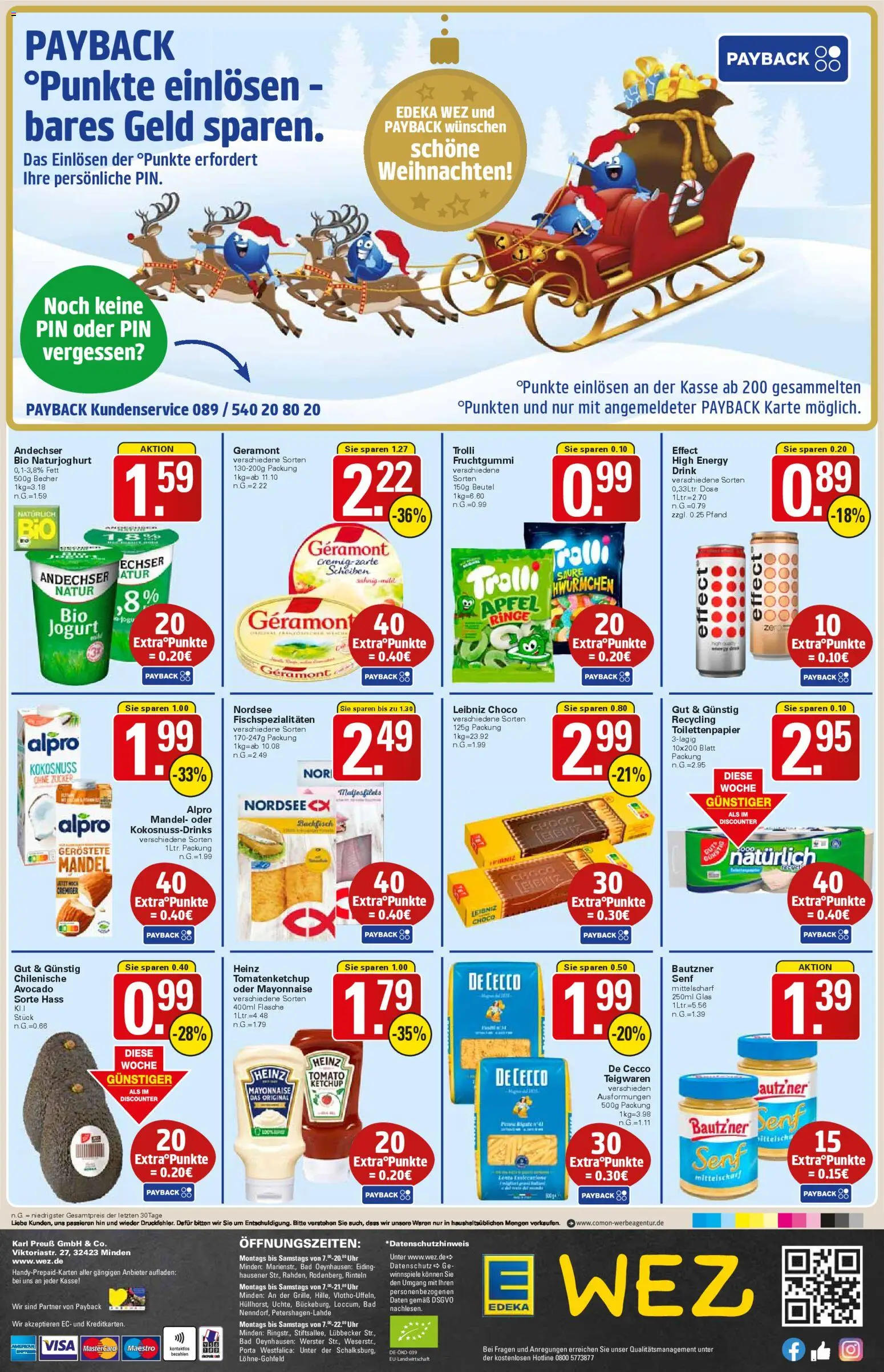 WEZ Prospekt – gültig ab 22.12.2025 | Seite: 16 | Produkte: Geramont, Äpfel, Ketchup, Uhr