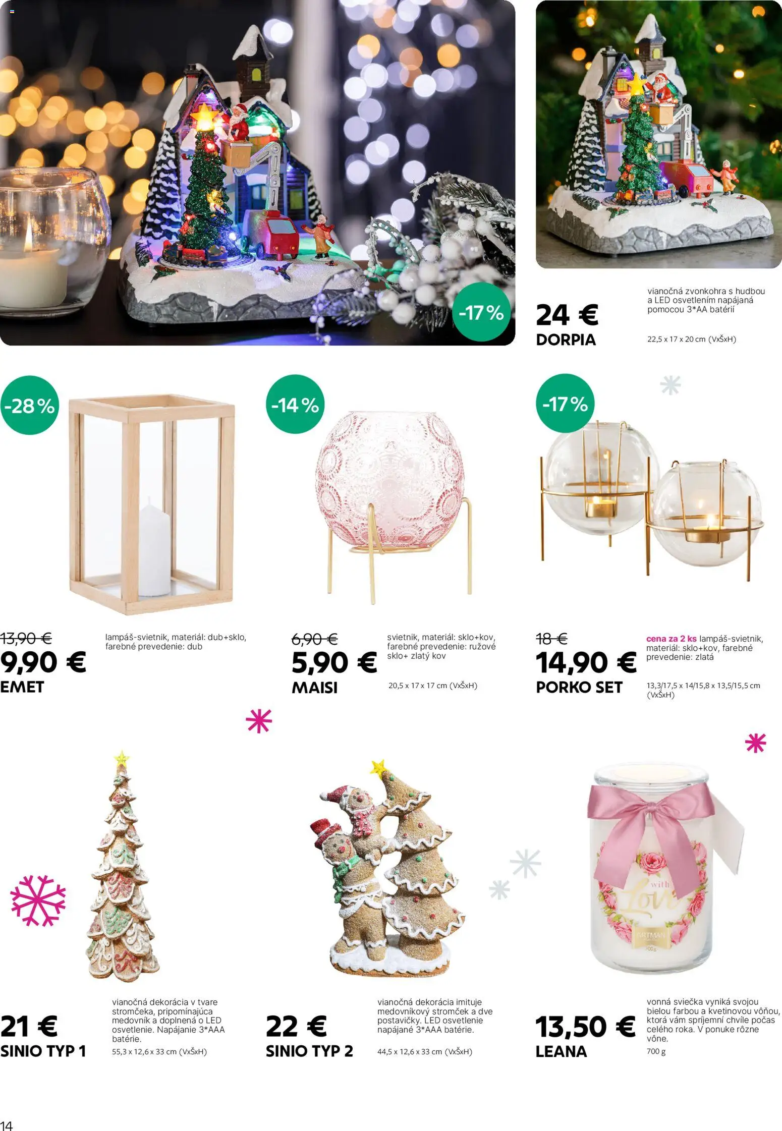 Nové Kondela akcie – leták je platný od 17.11.2025 | Strana: 14 | Produkty: Led osvetlenie, Osvetlenie, Led