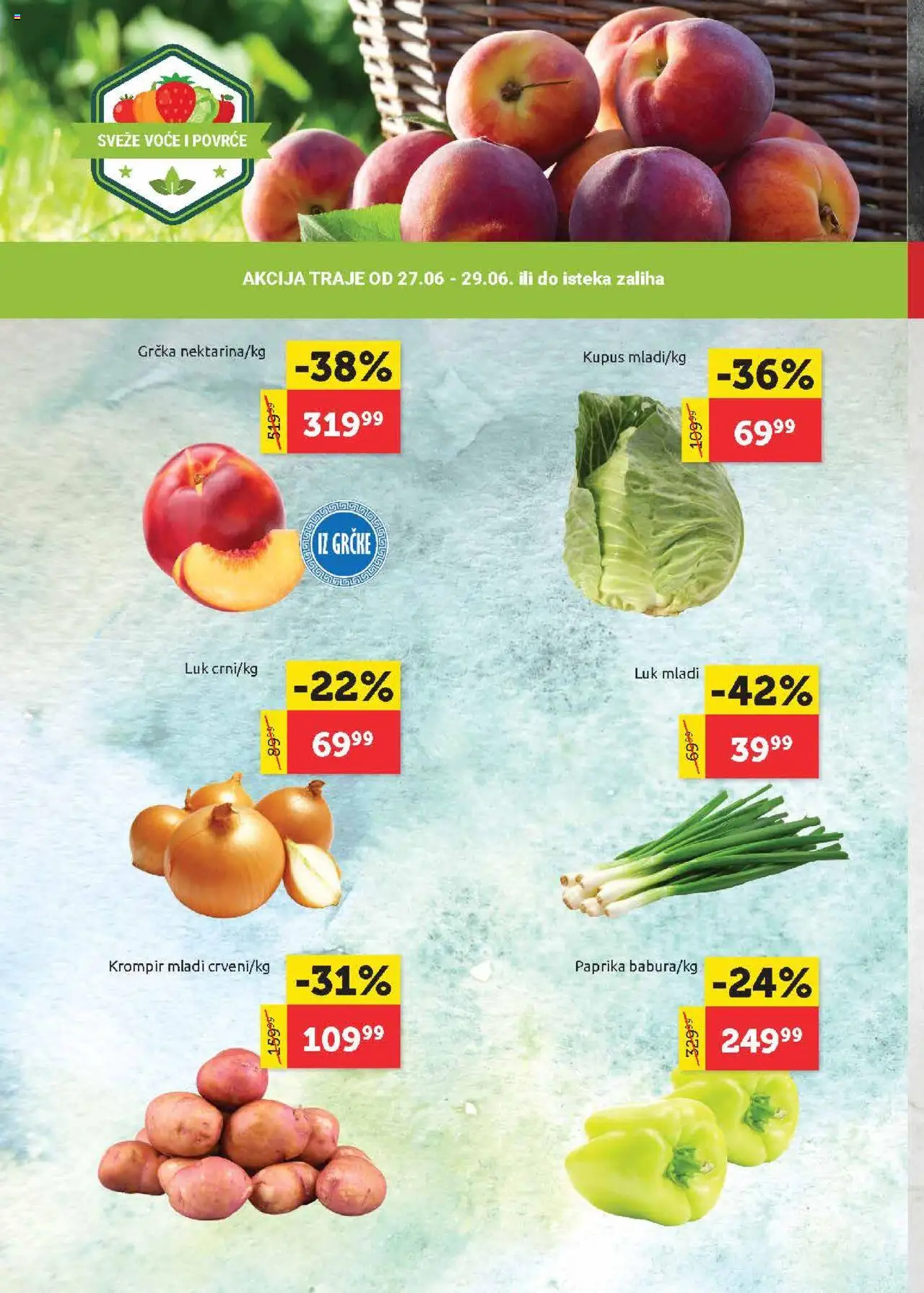 SuperVERO katalog - važi od 26.06.2025 | Strana: 2 | Proizvode: Krompir, Paprika, Kupus