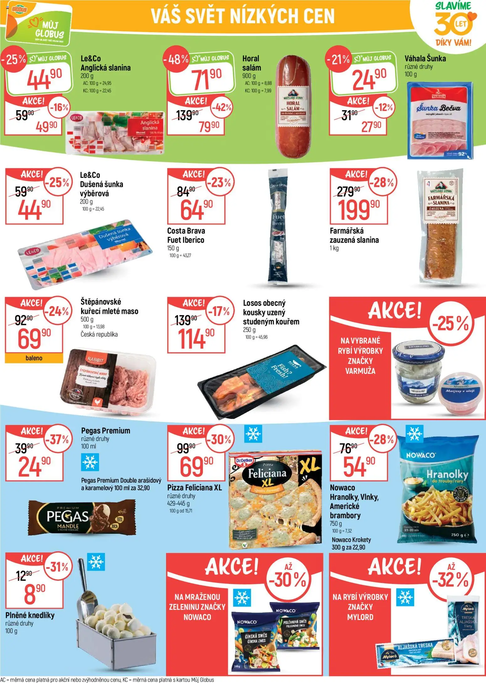 Globus leták - Opava od 15.04.2026 | Strana: 17 | Produkty: Šunka, Pizza, Kuřecí mleté maso, Losos