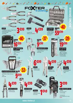 E.leclerc katalog akcije – veljaven od 11.02.2026 | Stran: 13 | Izdelki: Orodje, Kos, Kladivo