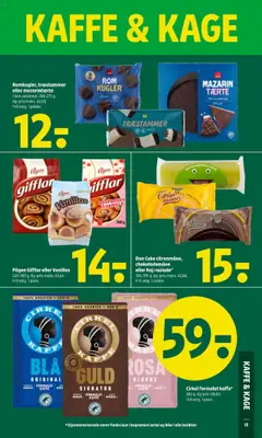 Coop 365 Tilbudsavis gyldig fra 24.07.2025 | Side: 15 | Produkter: Kaffe, Chokolade, Mazarintærte