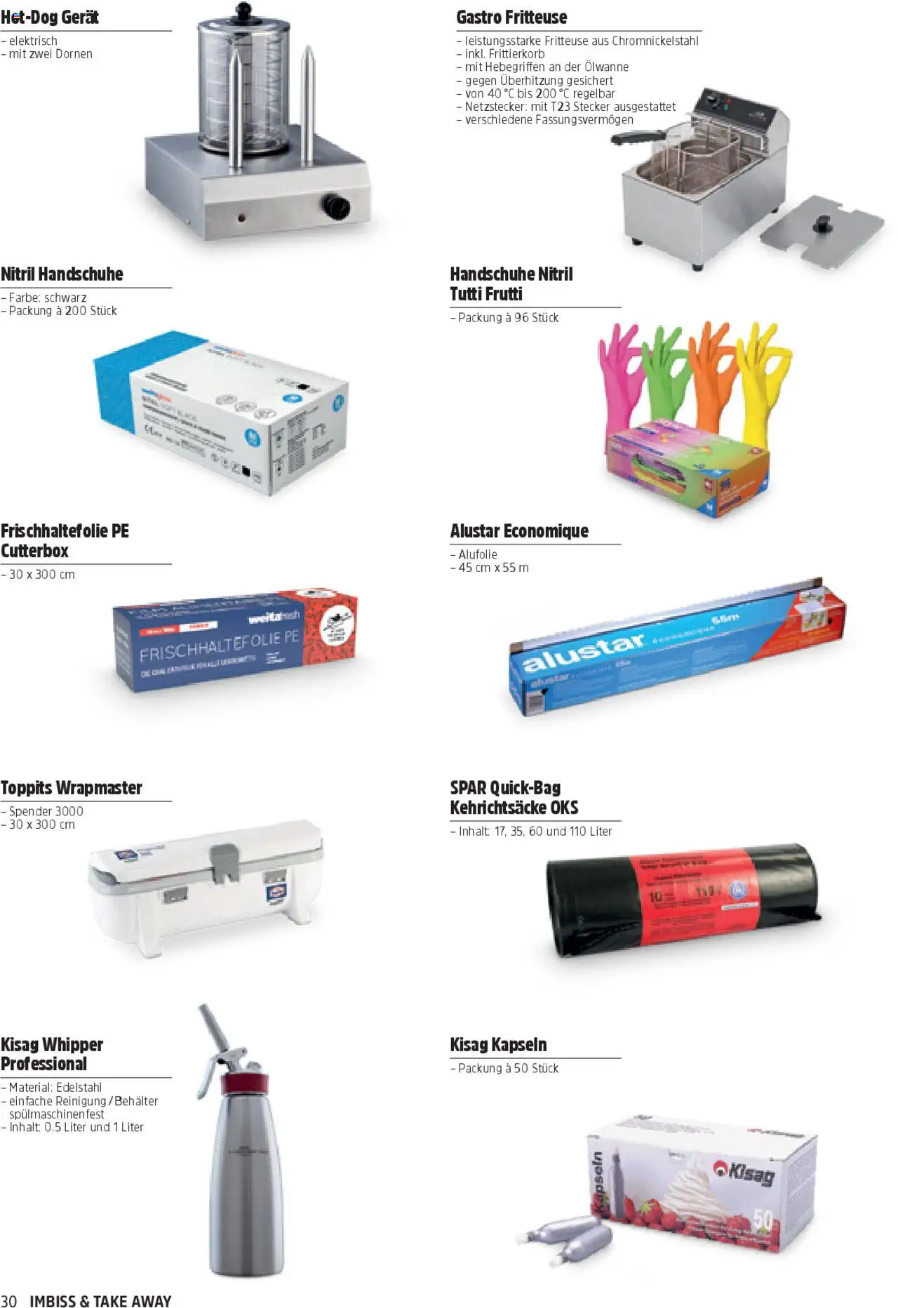 TopCC Aktionen Imbiss & Take Away  ab 06.06.2025 | Seite: 30 | Produkte: Handschuhe, Fritteuse