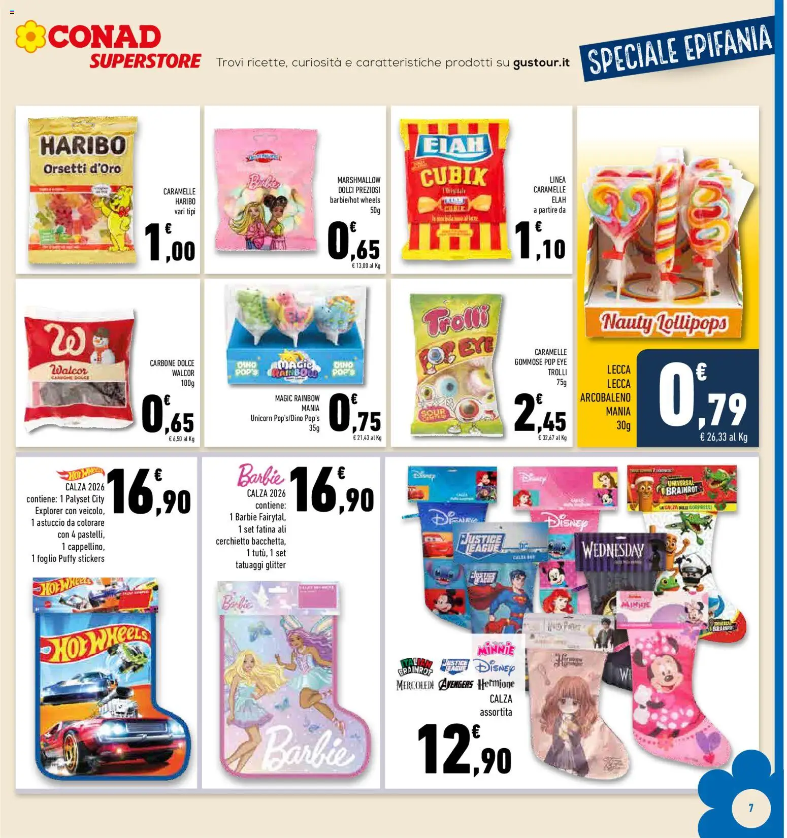 Volantino Conad del 27.12.2025 | Pagina: 7 | Prodotti: Caramelle, Astuccio