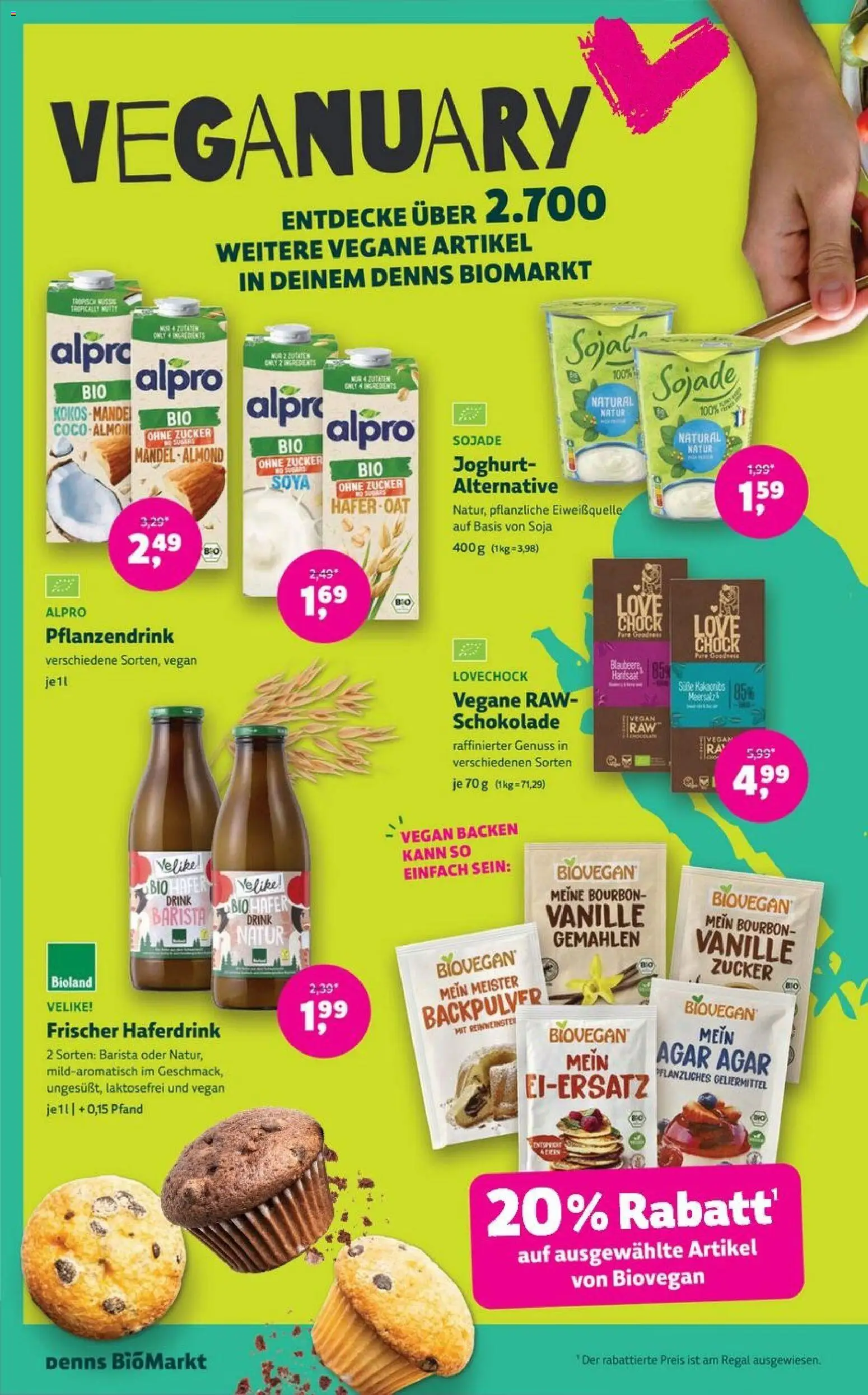 Denns BioMarkt Angebote – gültig ab 14.01.2026 | Seite: 4 | Produkte: Joghurt, Schokolade, Haferdrink, Bourbon