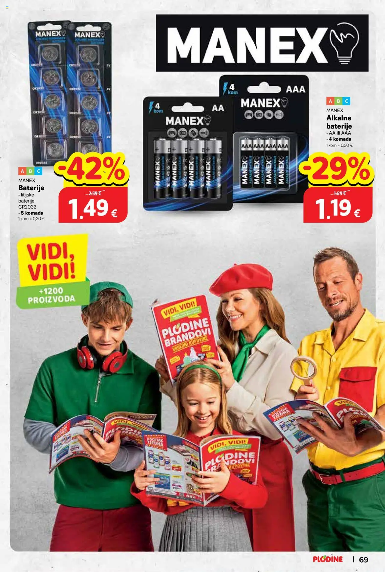 Plodine katalog | vrijedi od 22.10.2025 | Stranica: 69 | Proizvodi: Baterije