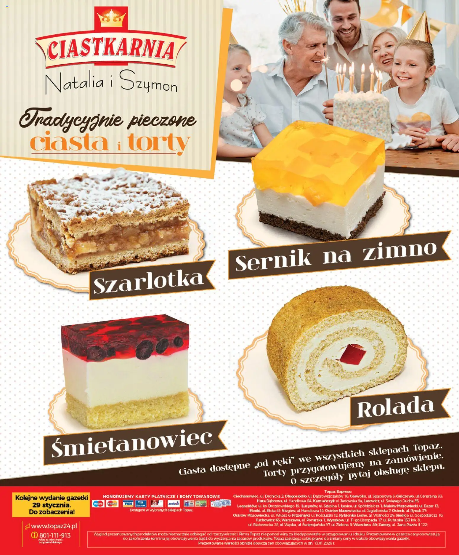 Topaz Gazetka - Express od 22.01.2026 | Strona: 28 | Produkty: Rolada
