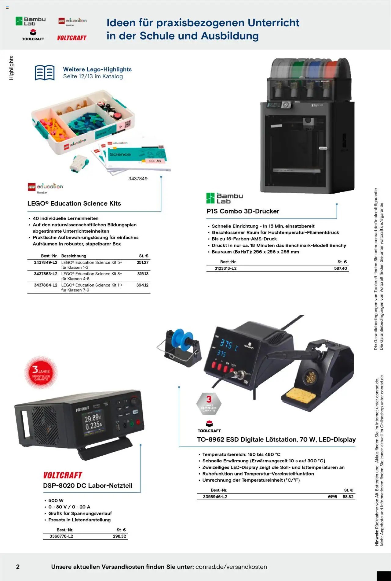 Conrad Education Katalog – gültig ab 01.01.2025 | Seite: 2 | Produkte: Box