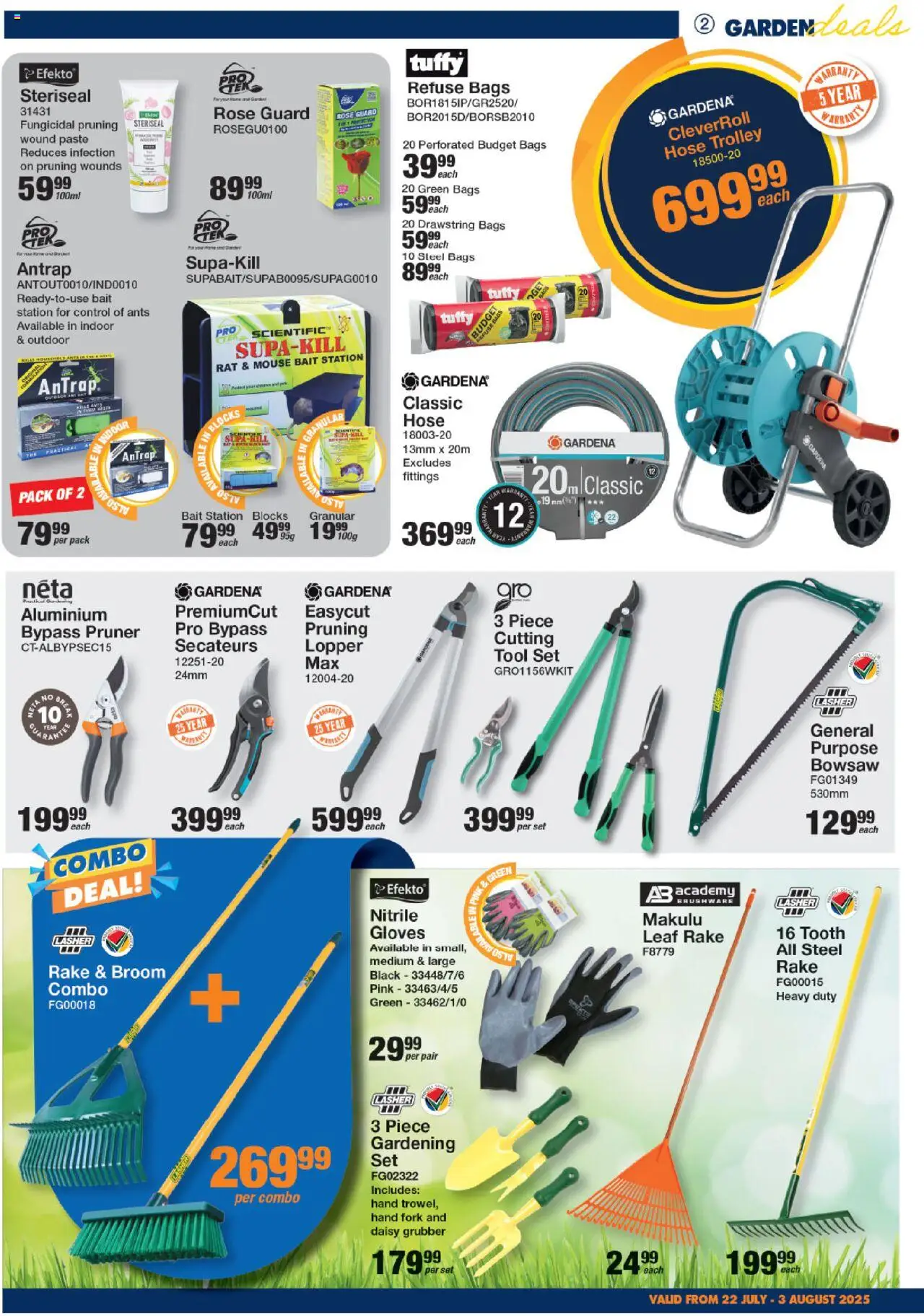 MICA National Leaflet │ valid from 22.07.2025 | Page: 2 | Products: Mouse, Gloves, Bowsaw, Refuse bags