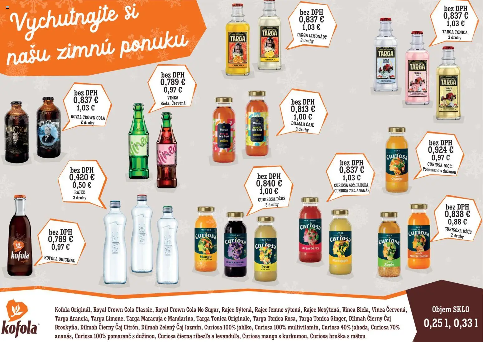 Nové CBA Verex akcie – leták je platný od 01.02.2026 | Strana: 2 | Produkty: Čaj, Kofola, Mango, Vinea