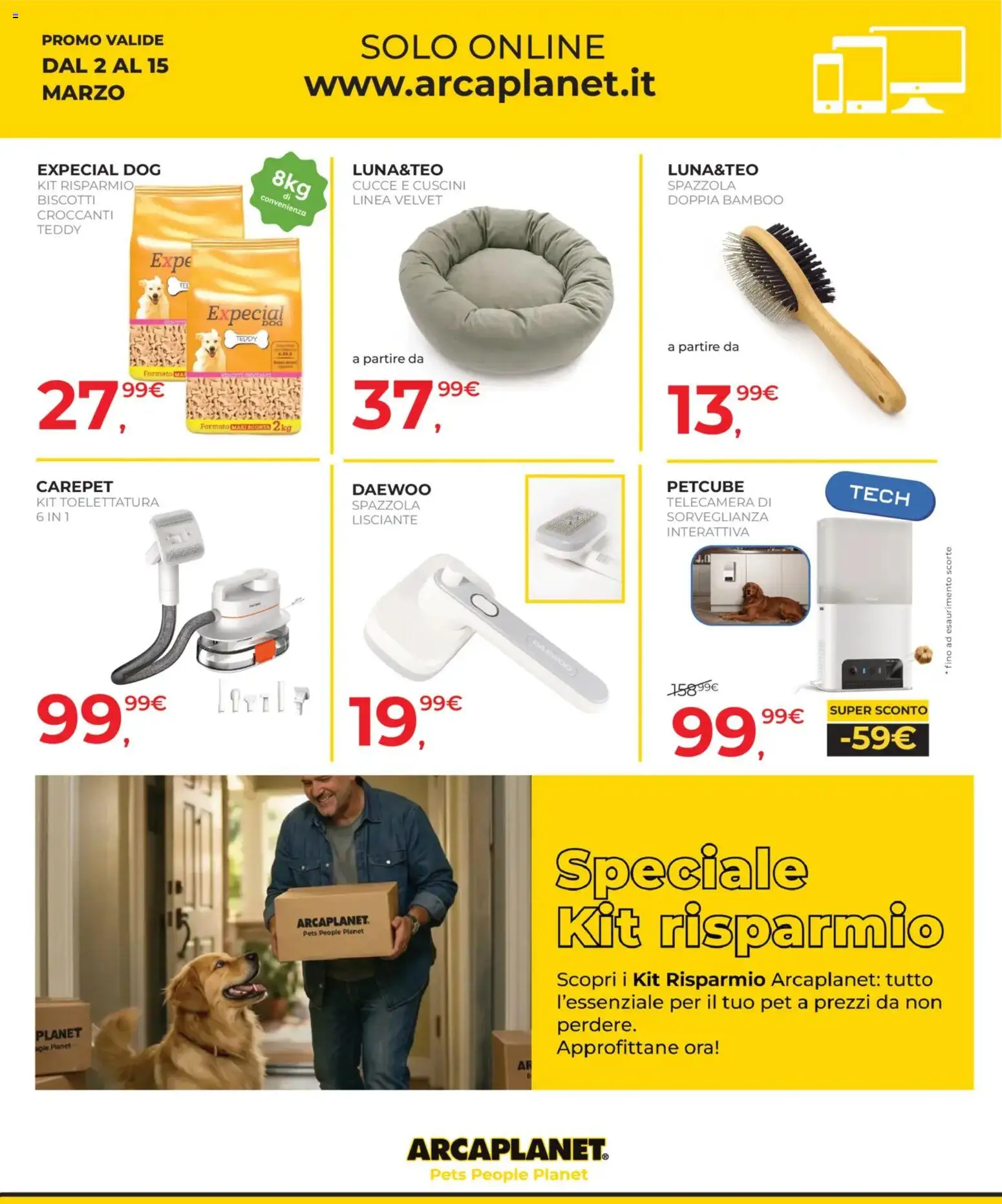 Volantino Arcaplanet del 02.03.2026 | Pagina: 43 | Prodotti: Spazzola, Biscotti