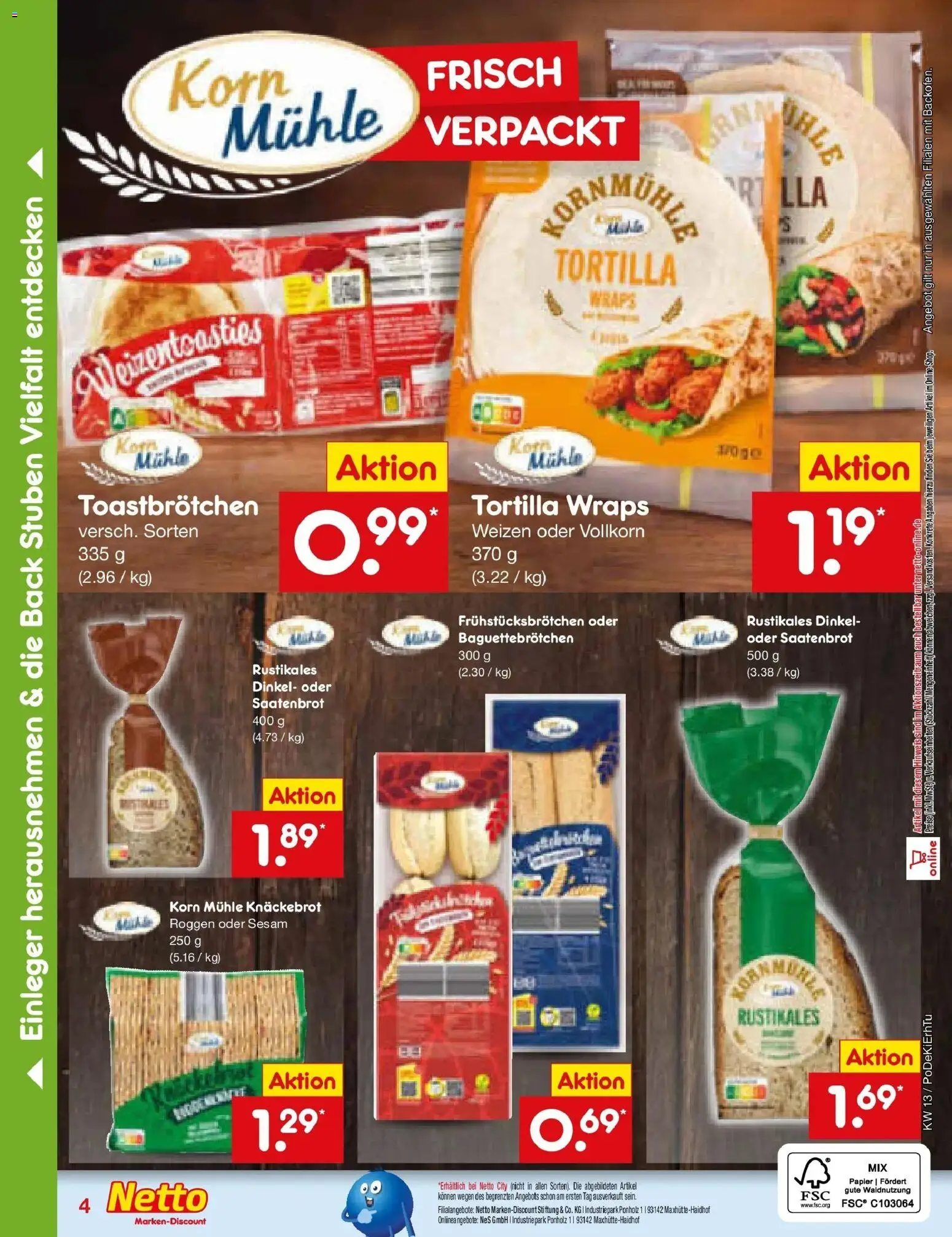 Netto Marken-Discount Prospekt Mauern	 – gültig ab 23.03.2026 | Seite: 27 | Produkte: Mühle