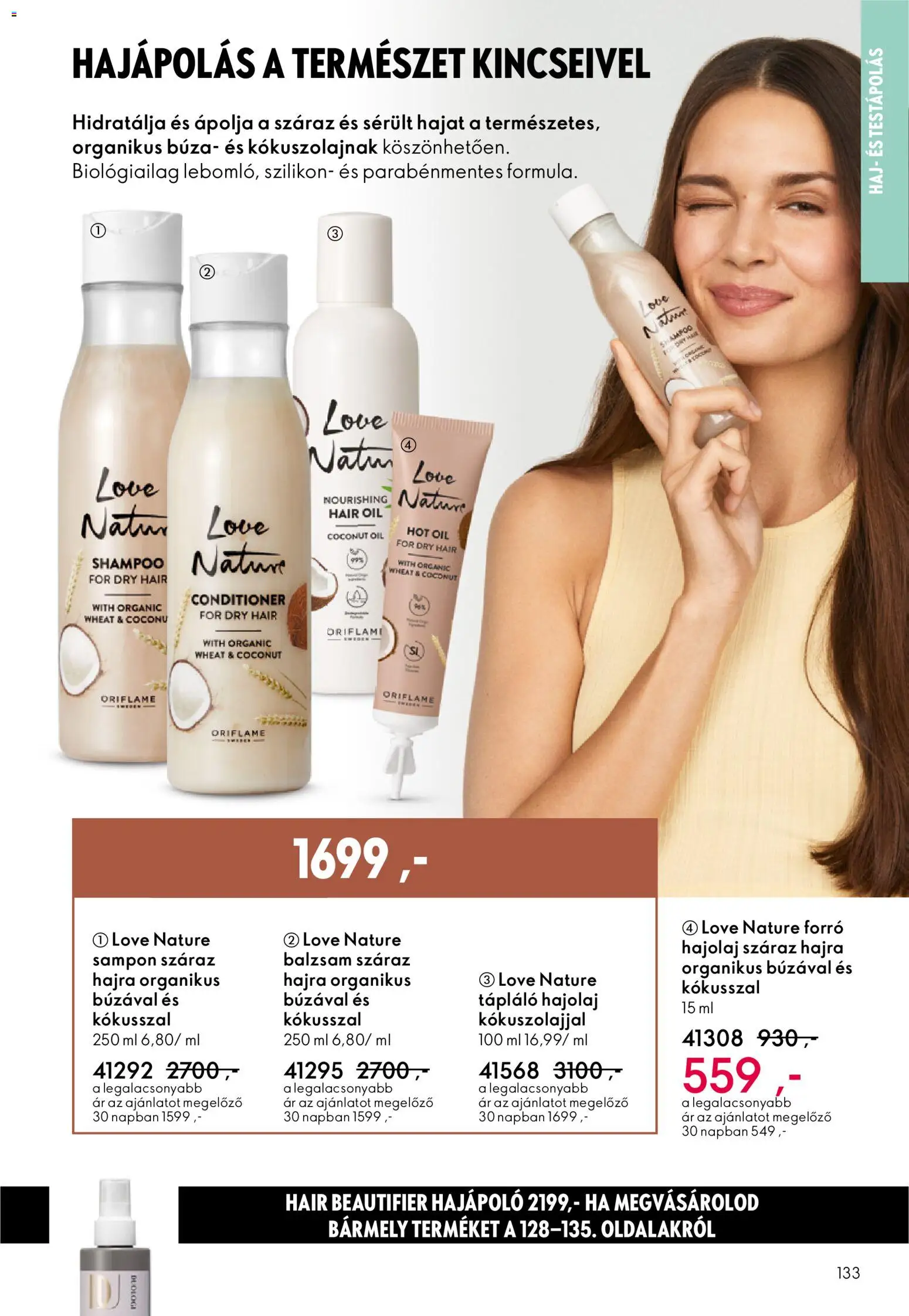 Oriflame akciós ujság - amely érvényes a következő dátumtól: 22.10.2025 | Oldal: 133 | Termékek: Sampon, Hajolaj