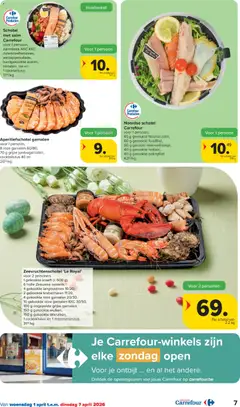 Carrefour folder week 14 - Voorbeeld van een folder van Carrefour, geldig van 01.04.2026 | Pagina: 7 | Producten: Zalm, Sla, Kekszek