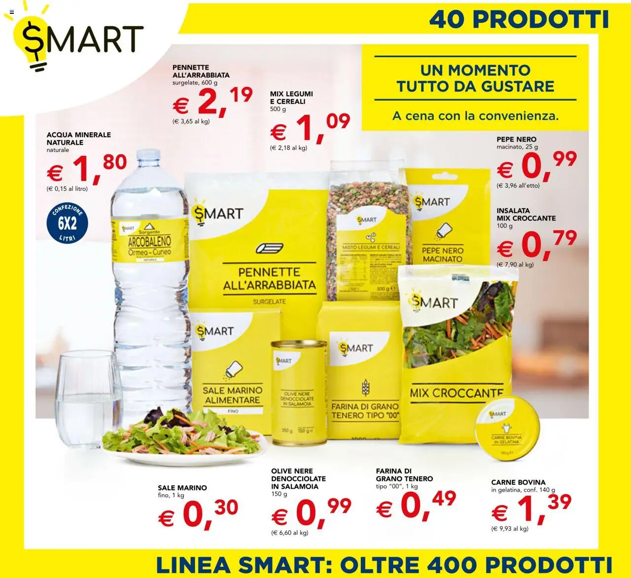 Volantino Esselunga S del 26.06.2025 | Pagina: 6 | Prodotti: Legumi, Acqua, Olive, Pennette